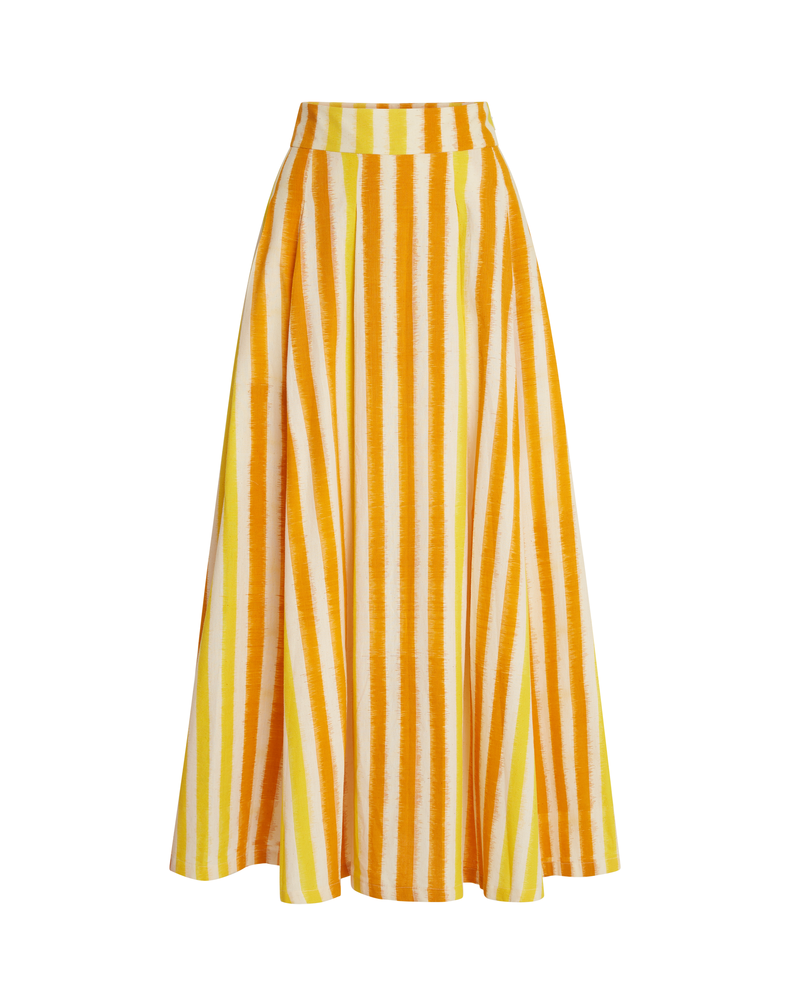 Flaminia Skirt in Ikat Stripes