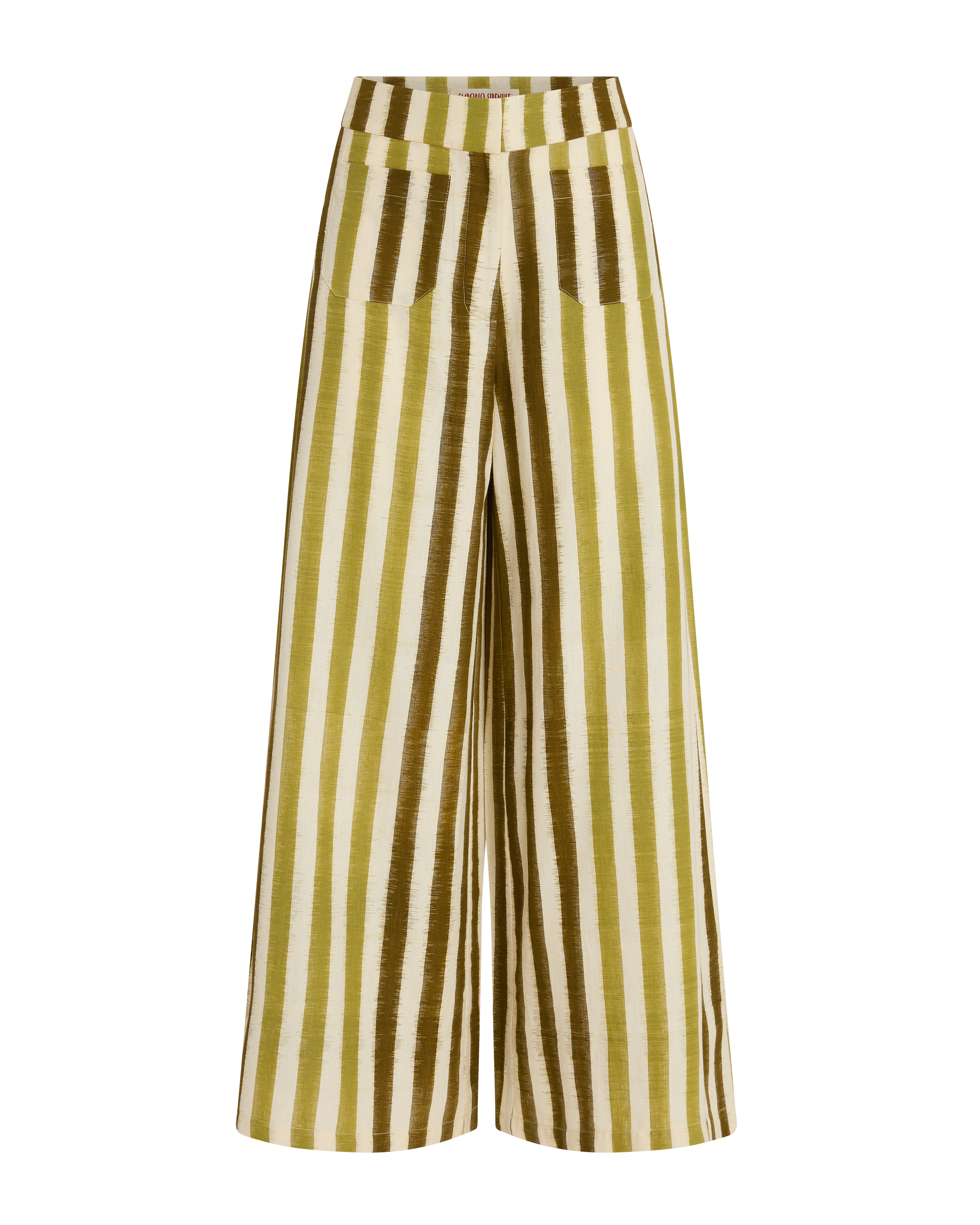 Adele Trousers in Ikat Stripes