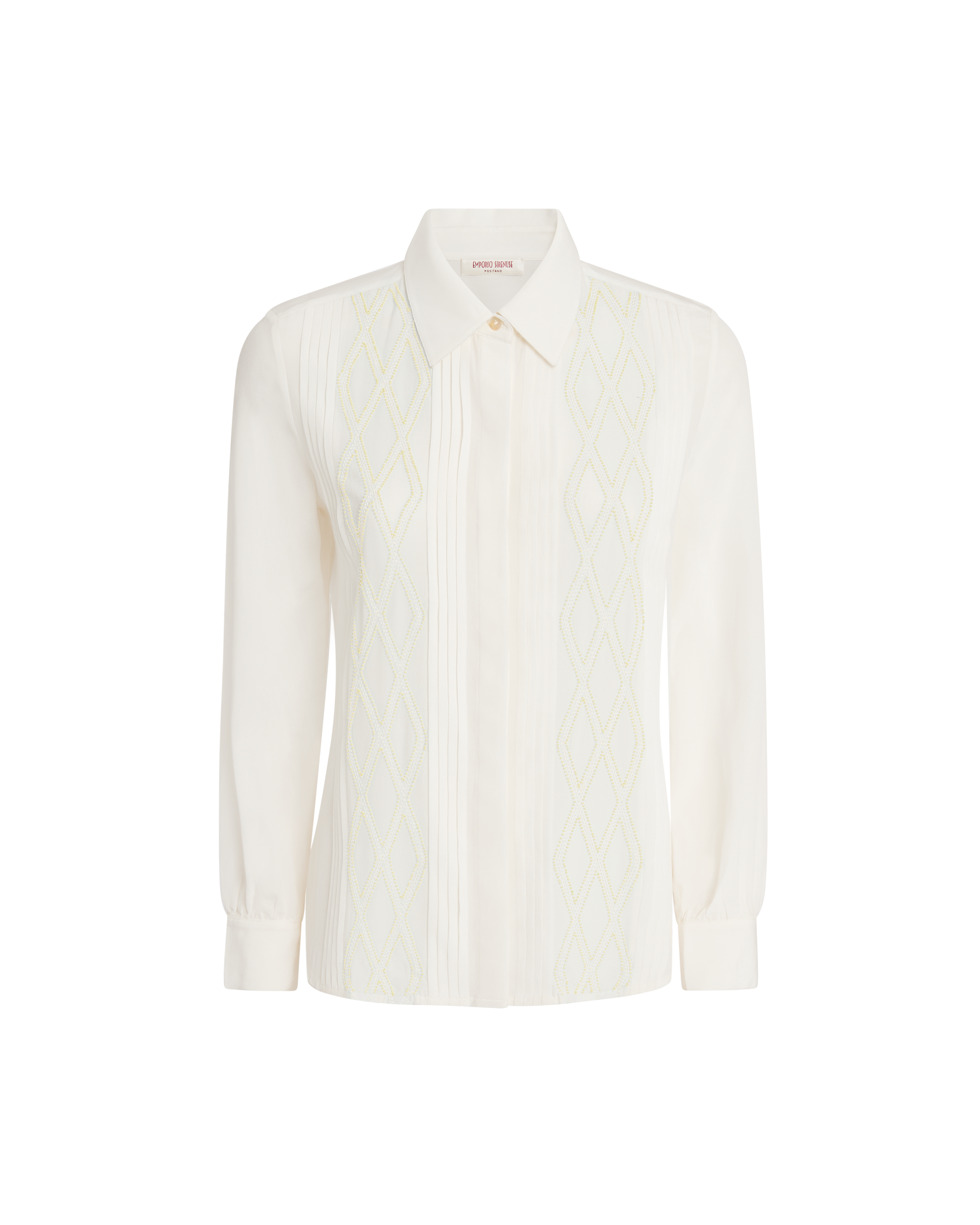 Edna Shirt with Japanese Peacock Embroidery