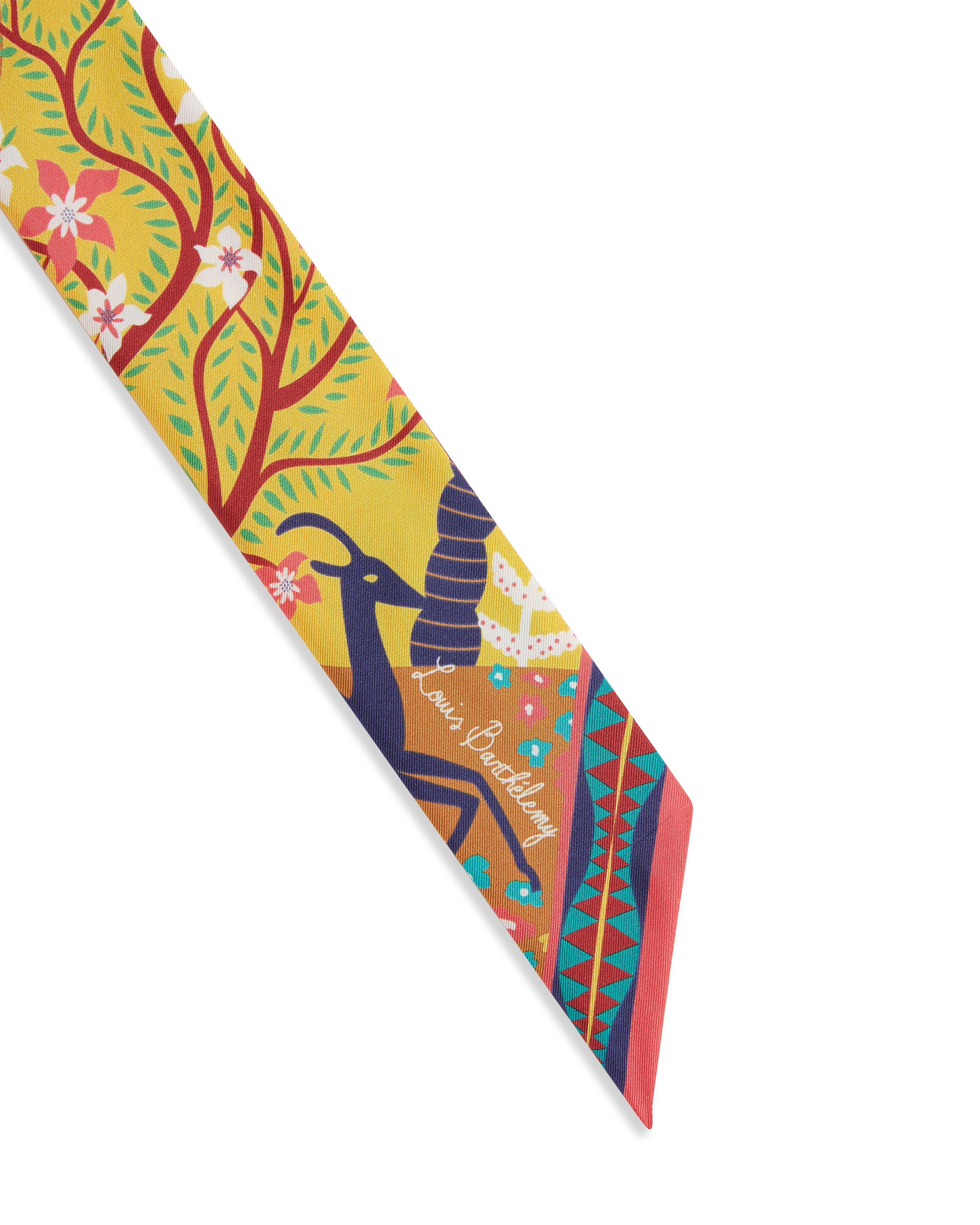 Short Twilly Scarf in Louis Barthélemy Print