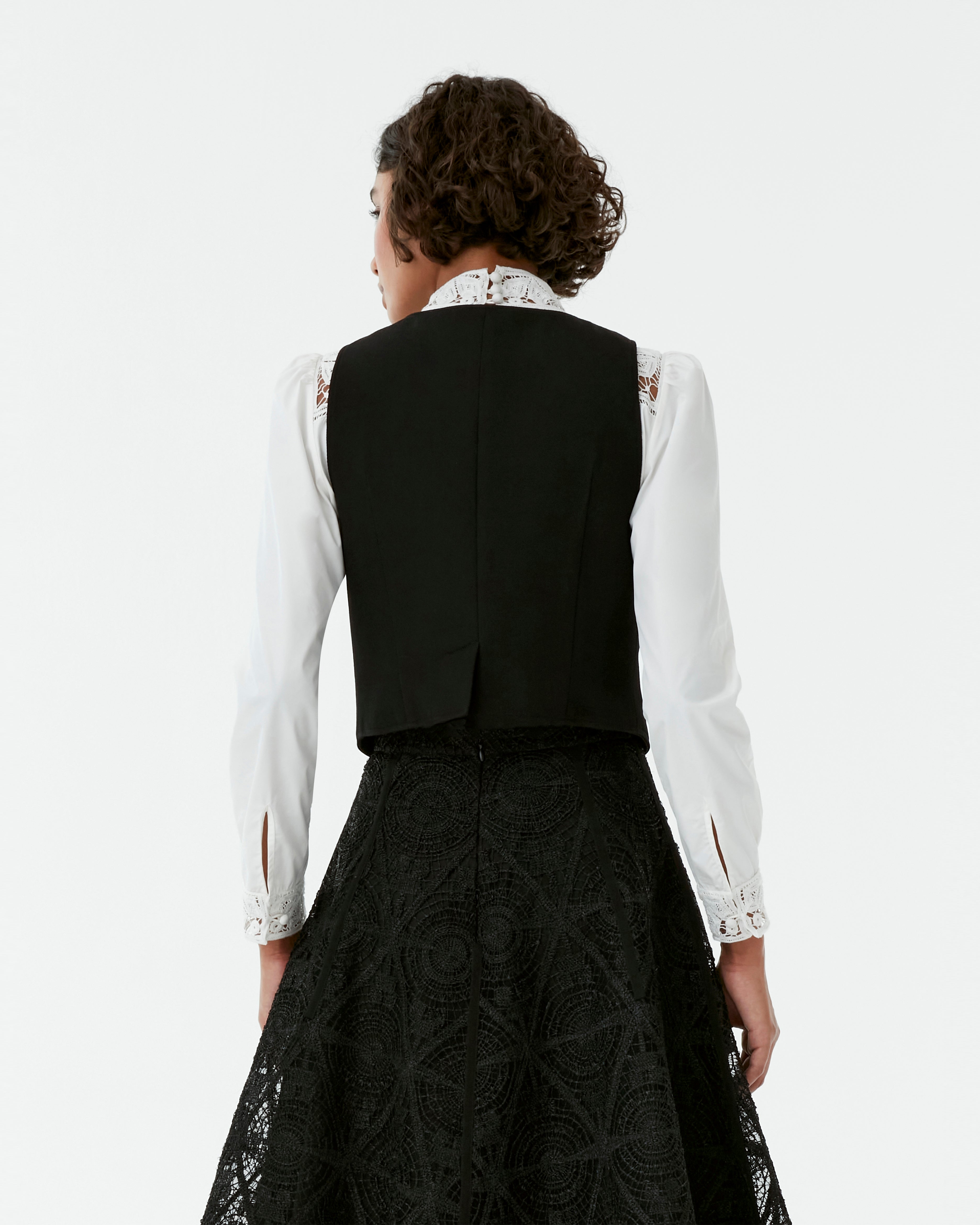 Axum Vest in Black Assam