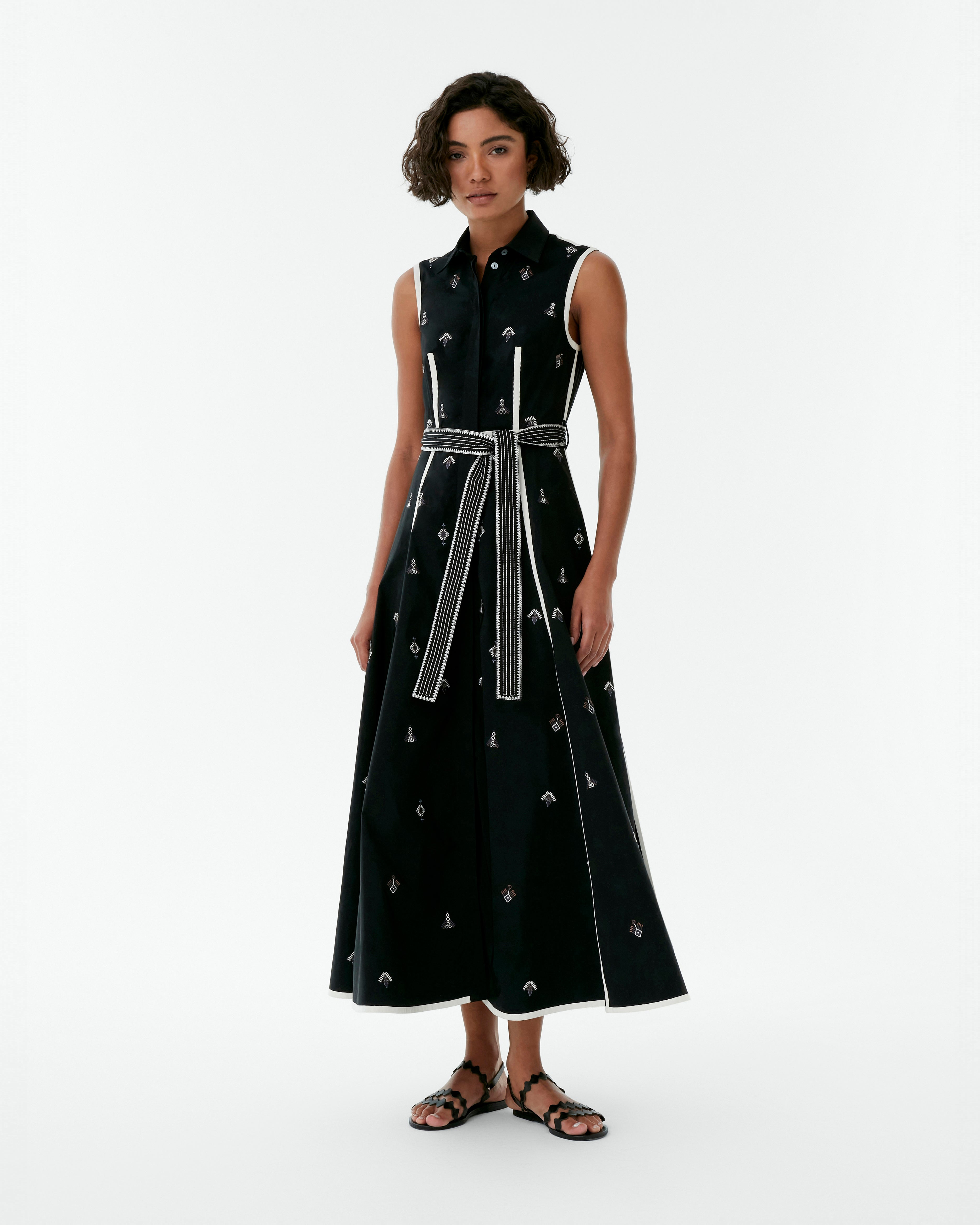 Miralda Dress with Byzantine Embroidery