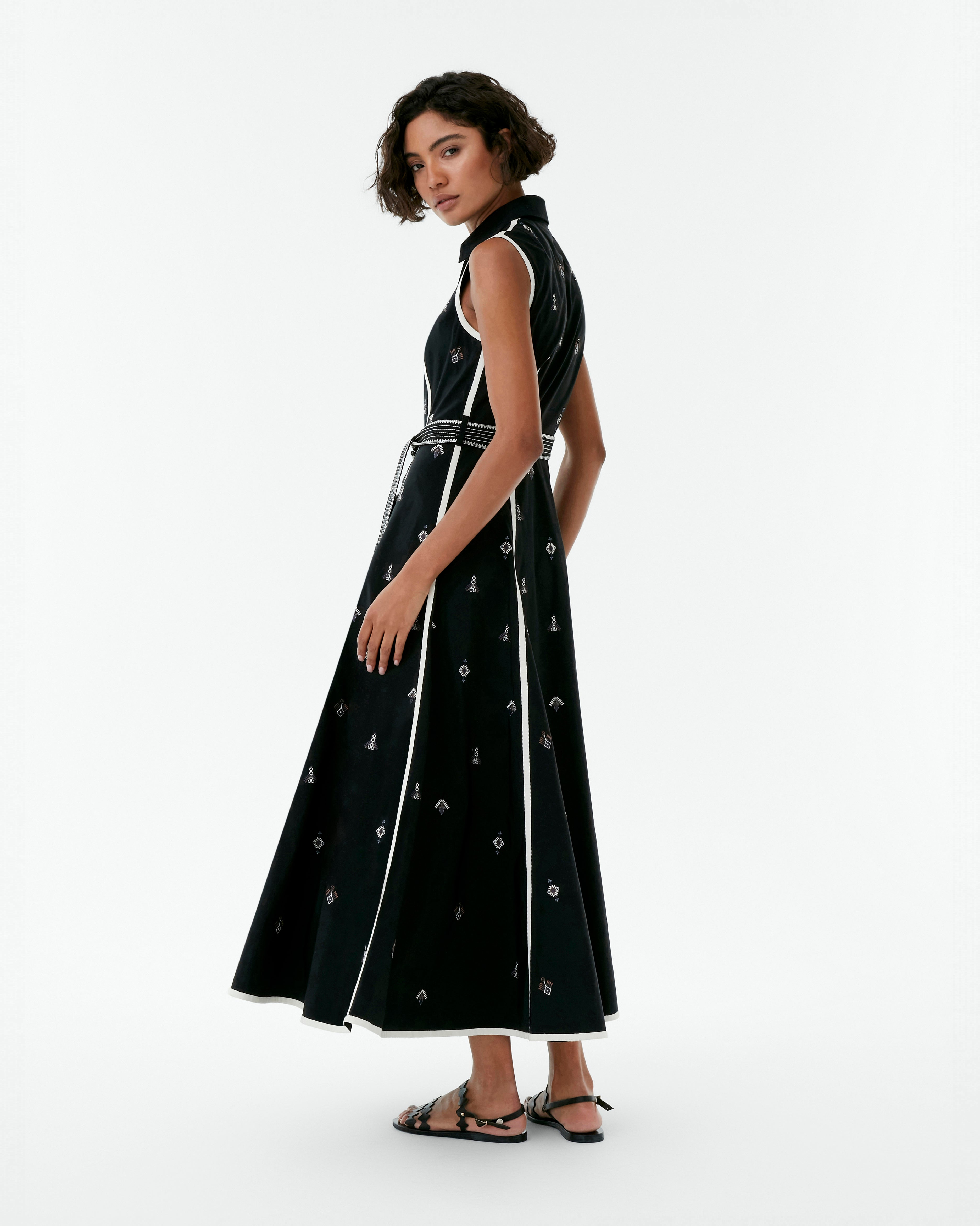 Miralda Dress with Byzantine Embroidery