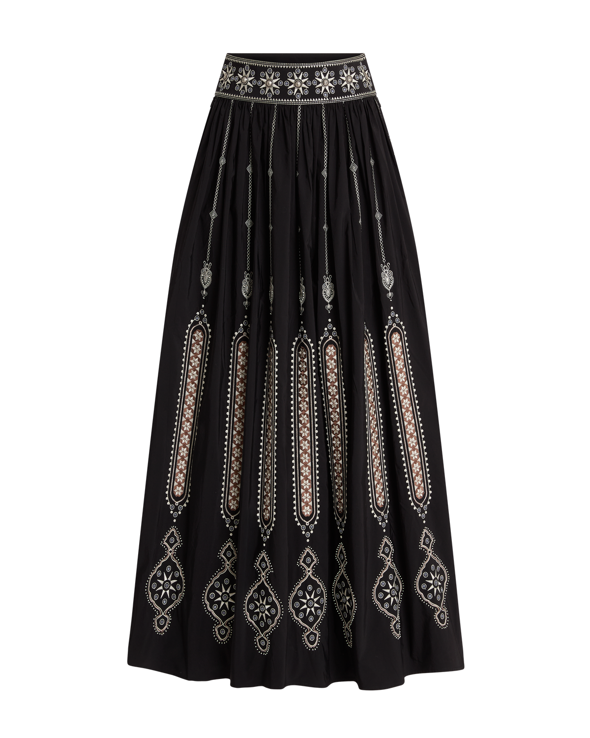 Ombretta Skirt with Byzantine Embroidery