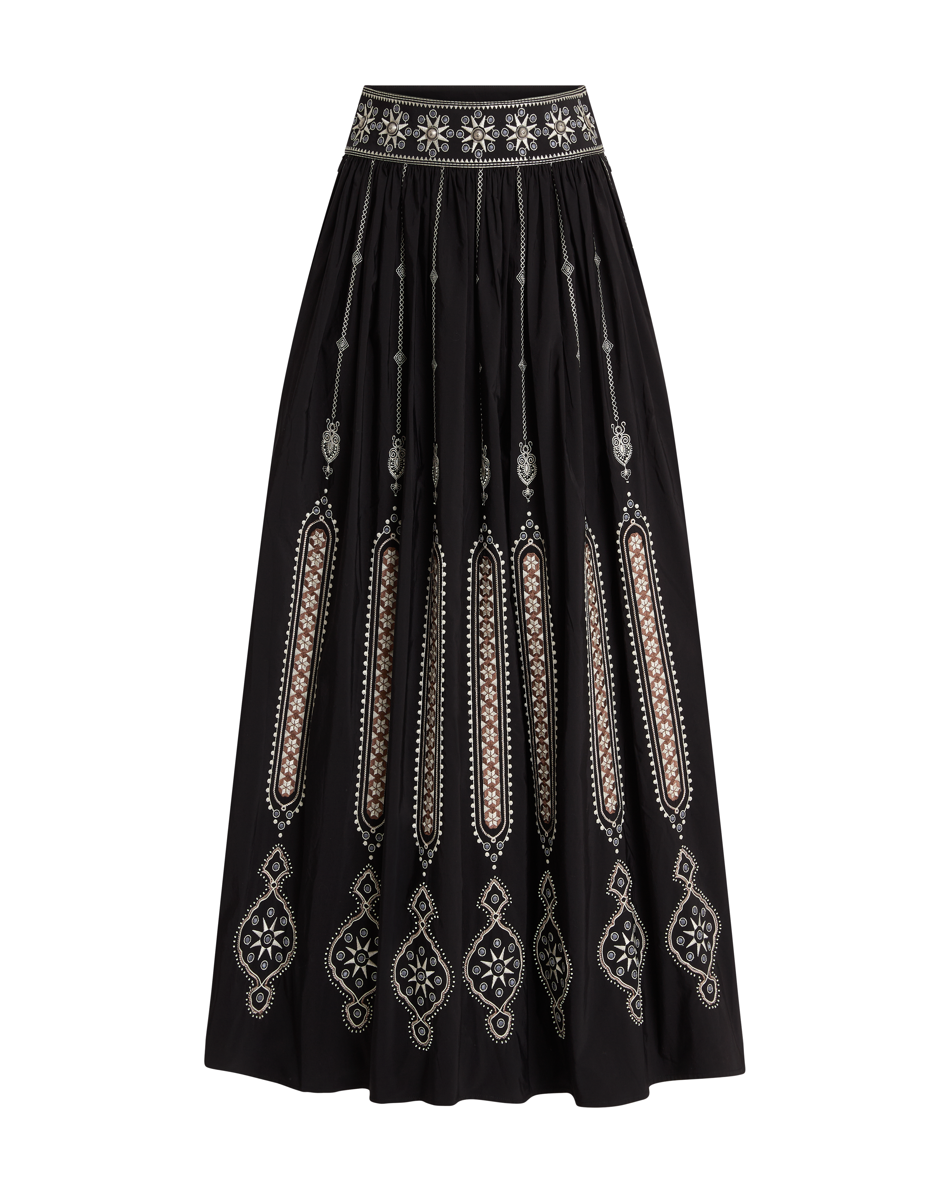 Ombretta Skirt with Byzantine Embroidery