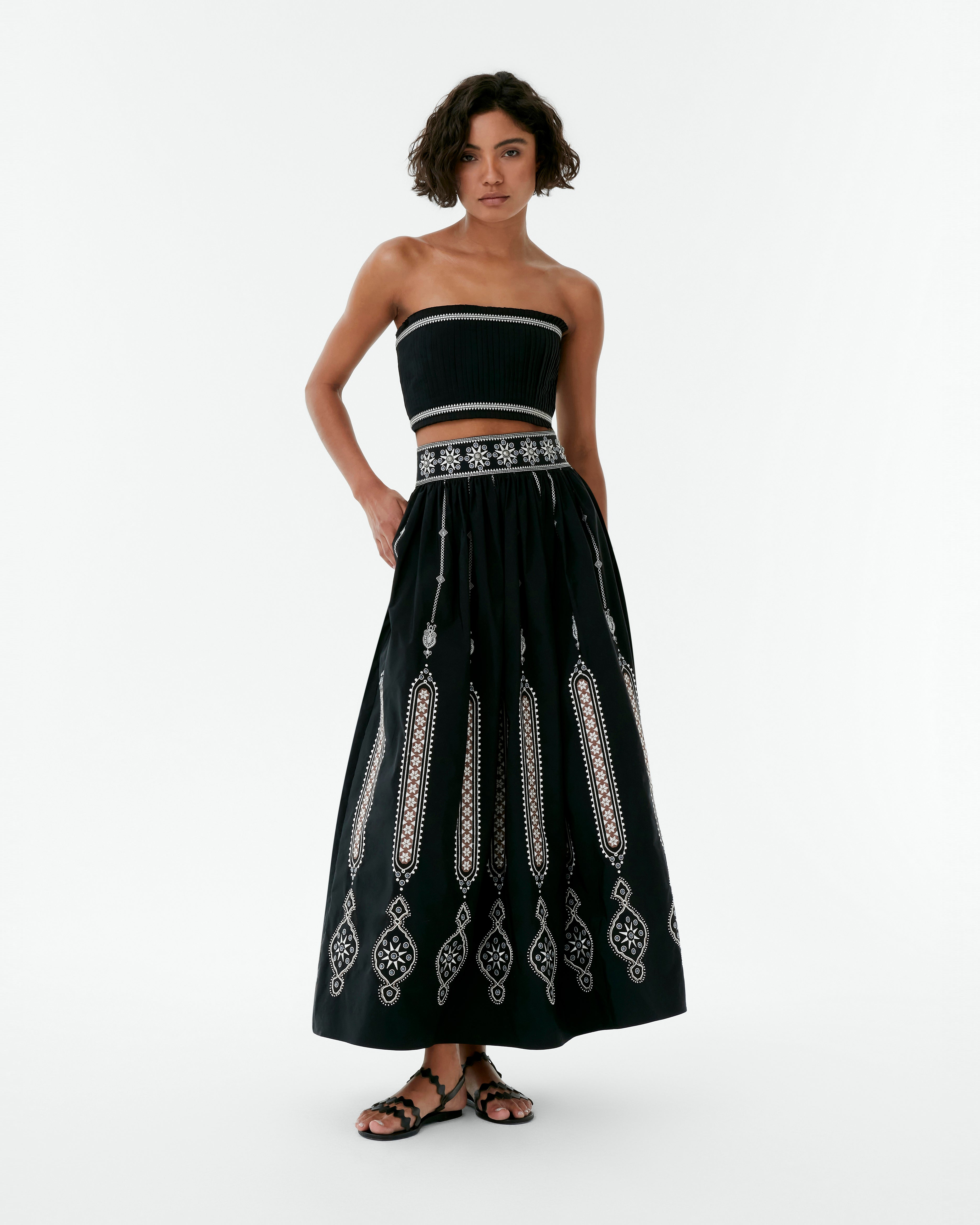 Flavia Top with Byzantine Embroidery