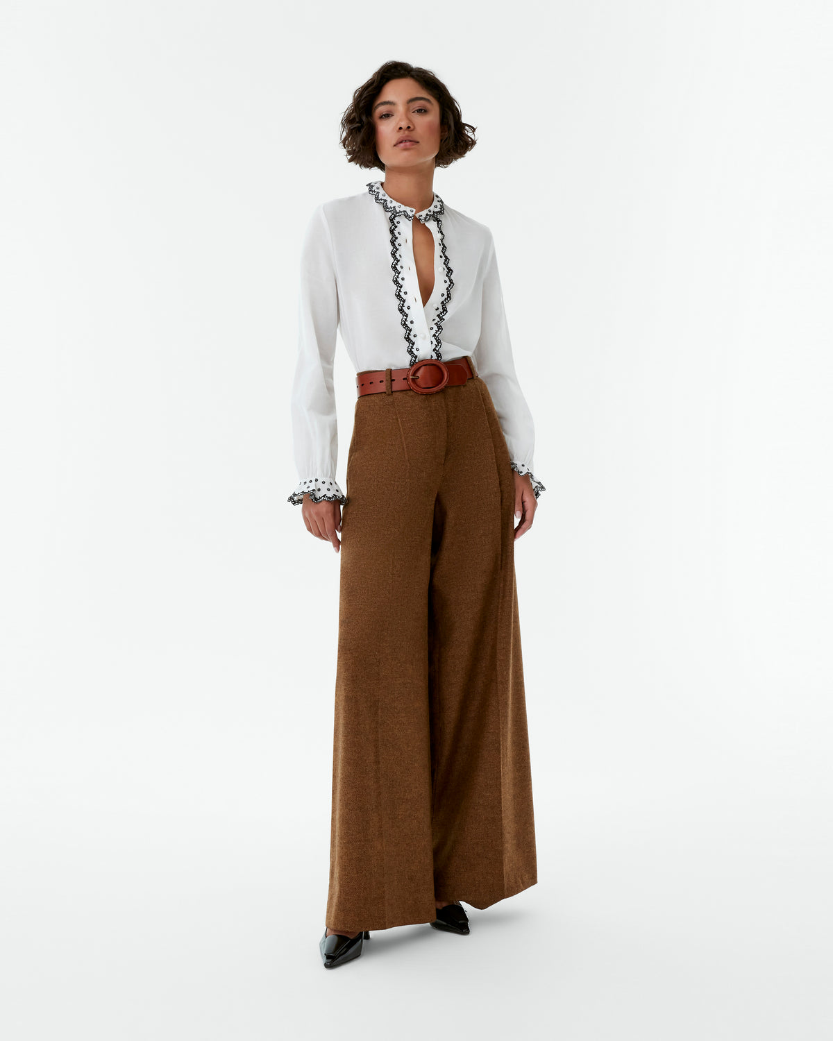 Lola Trousers in Himalayan Tweed