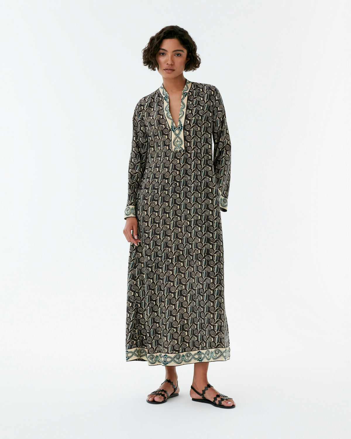 Jenna Caftan in Kamares Print