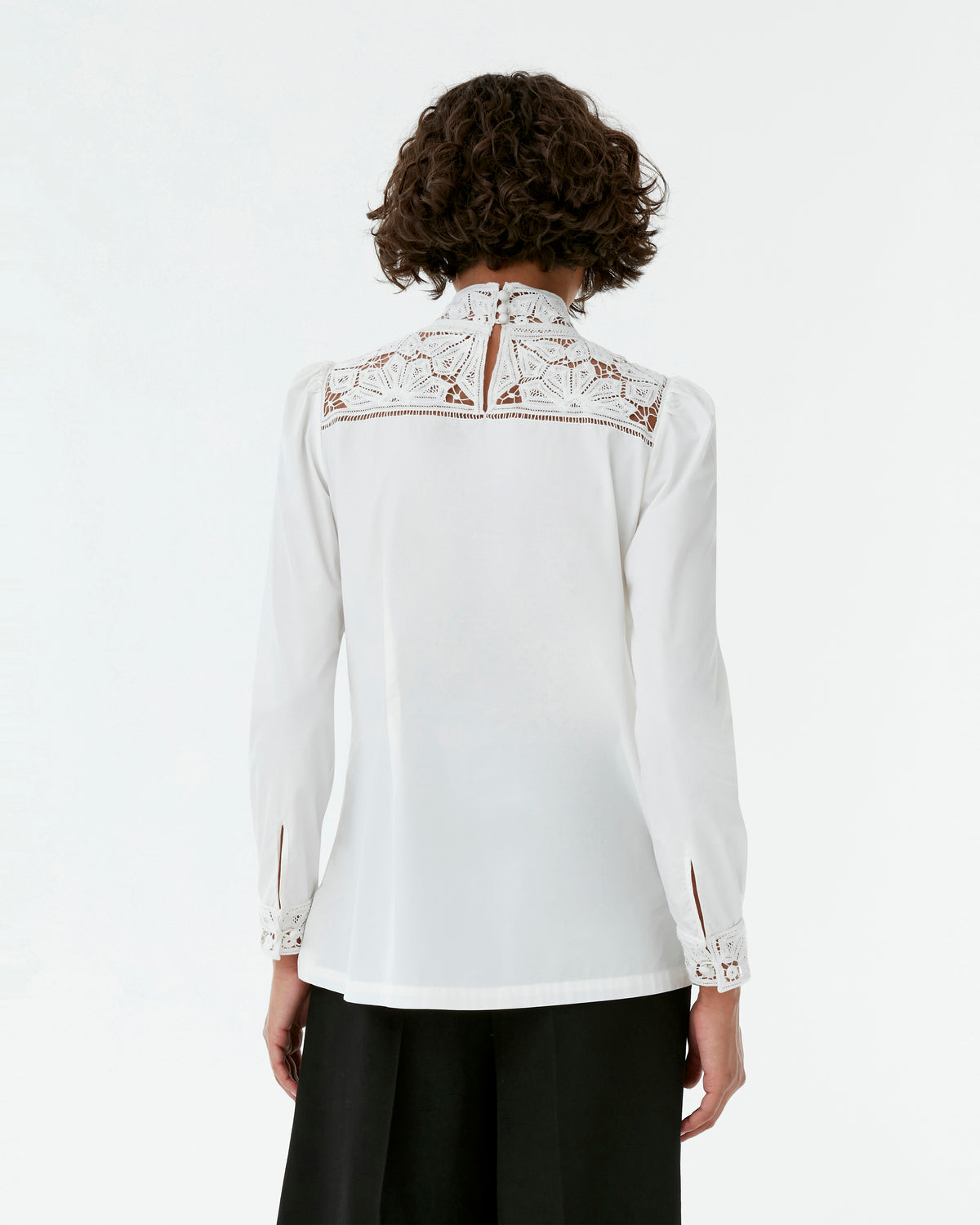 Mikha Blouse with Embroidery Lace