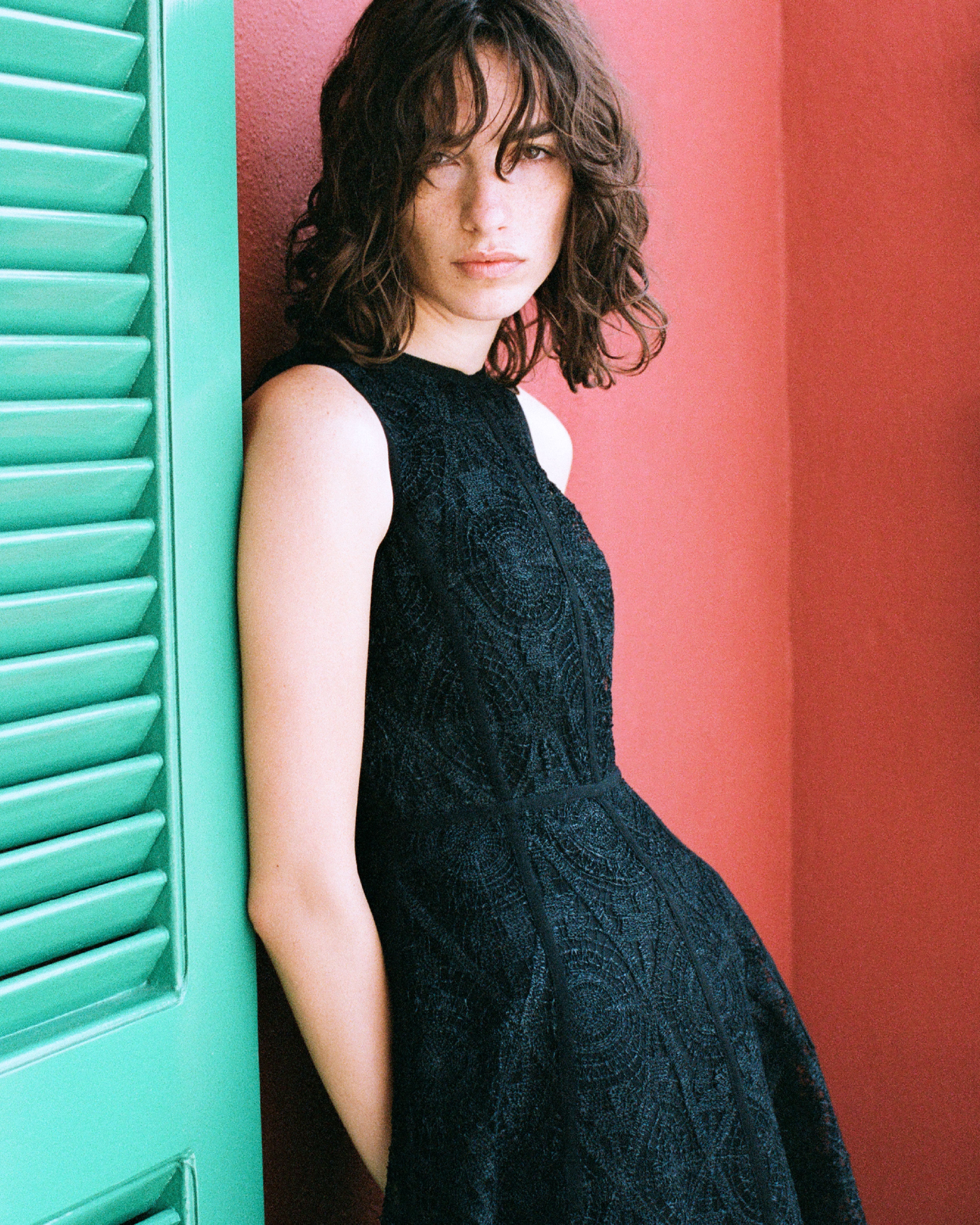 Clodette Dress in Macramè