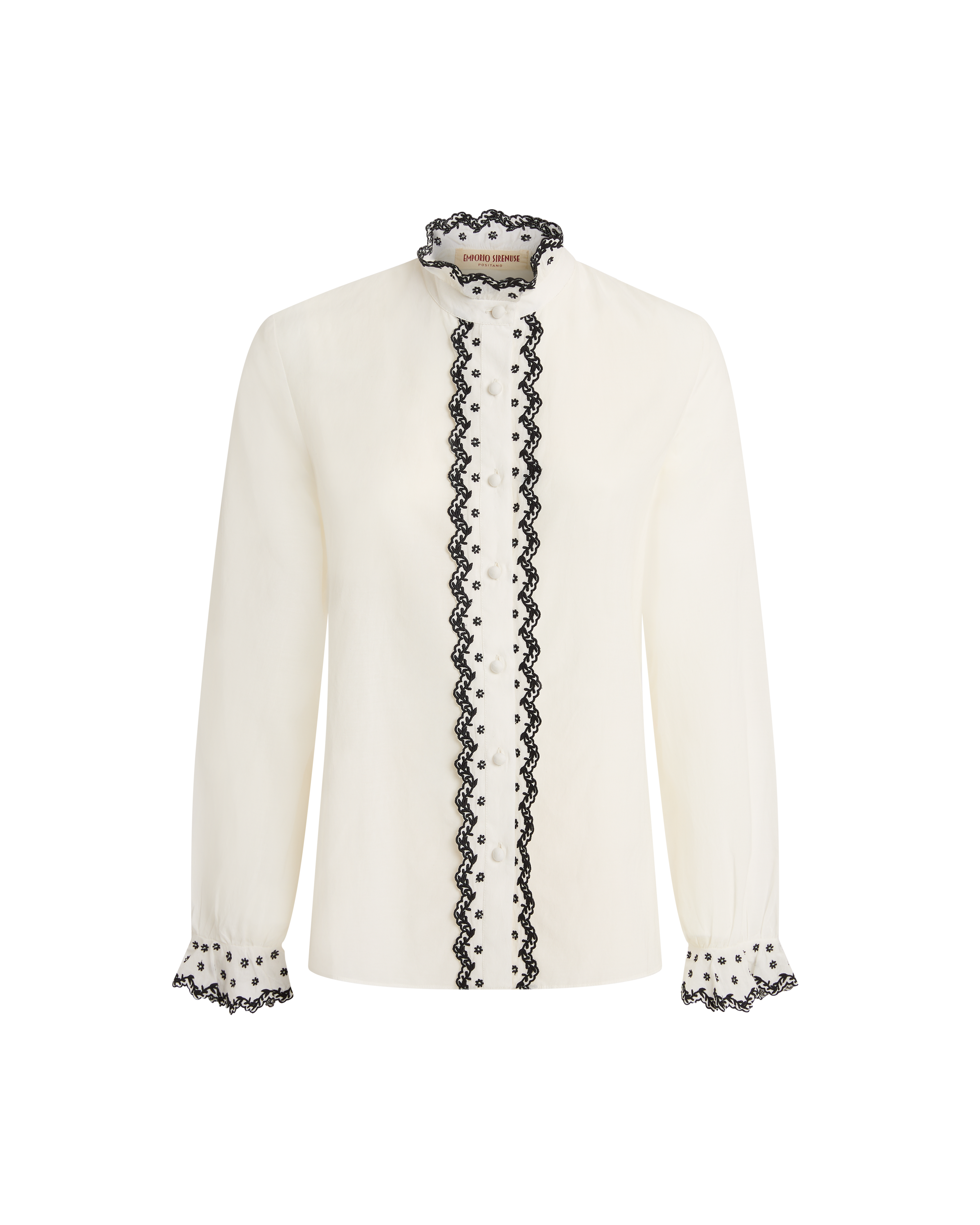 Isla Shirt with Polka Lace