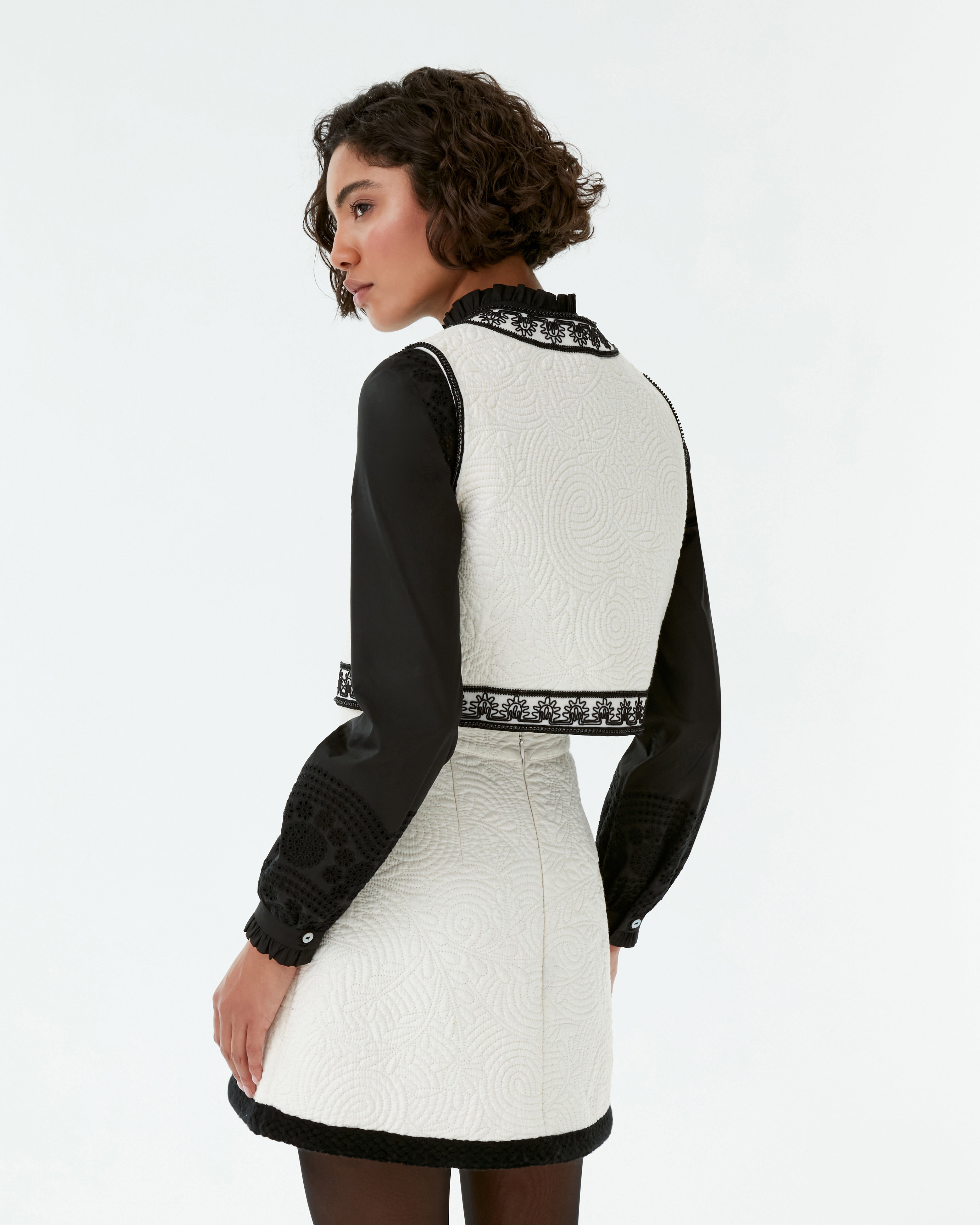 Clara Vest in Floral Quilt