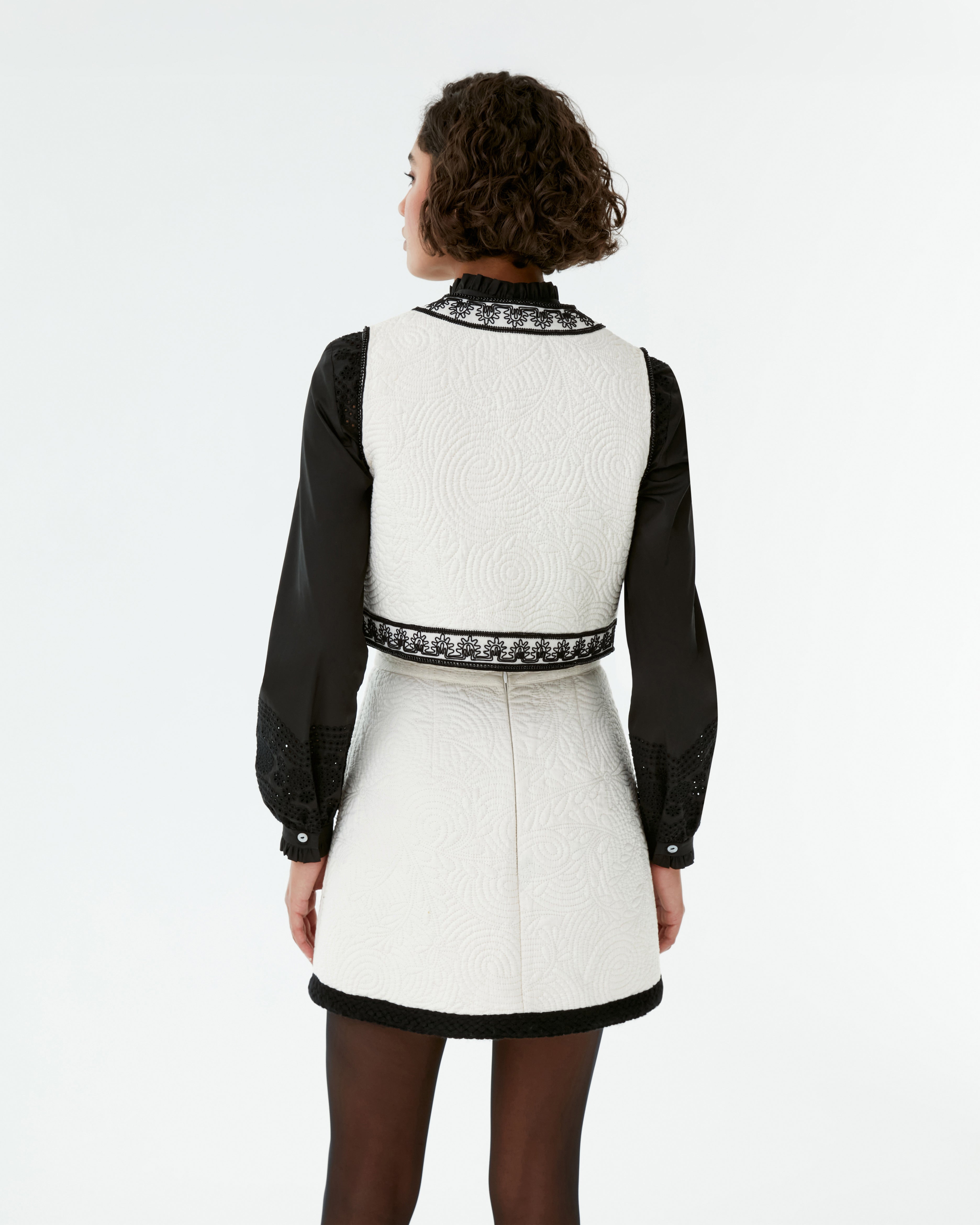 Clara Vest in Floral Quilt