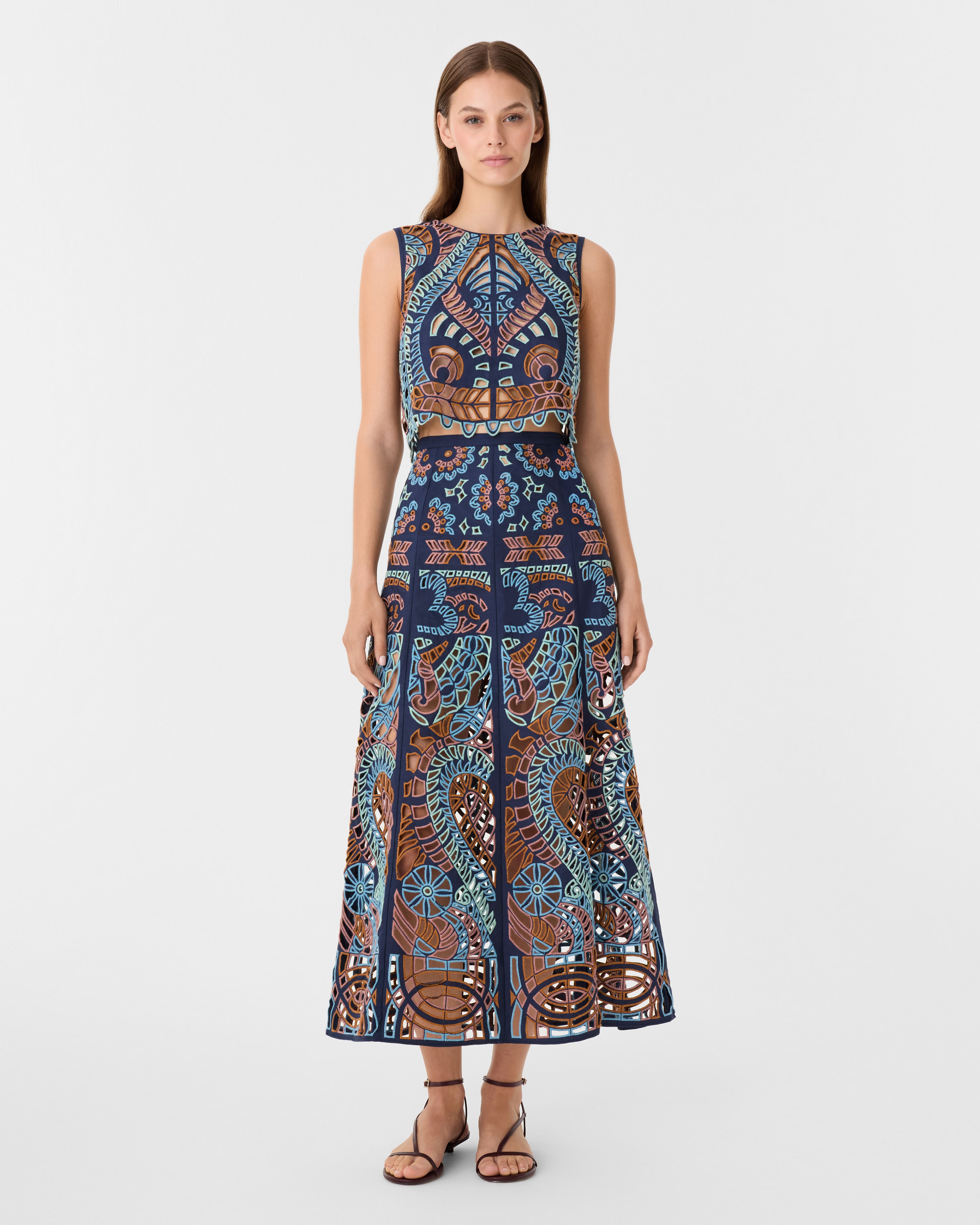 Rita Skirt in Brisé Cutwork