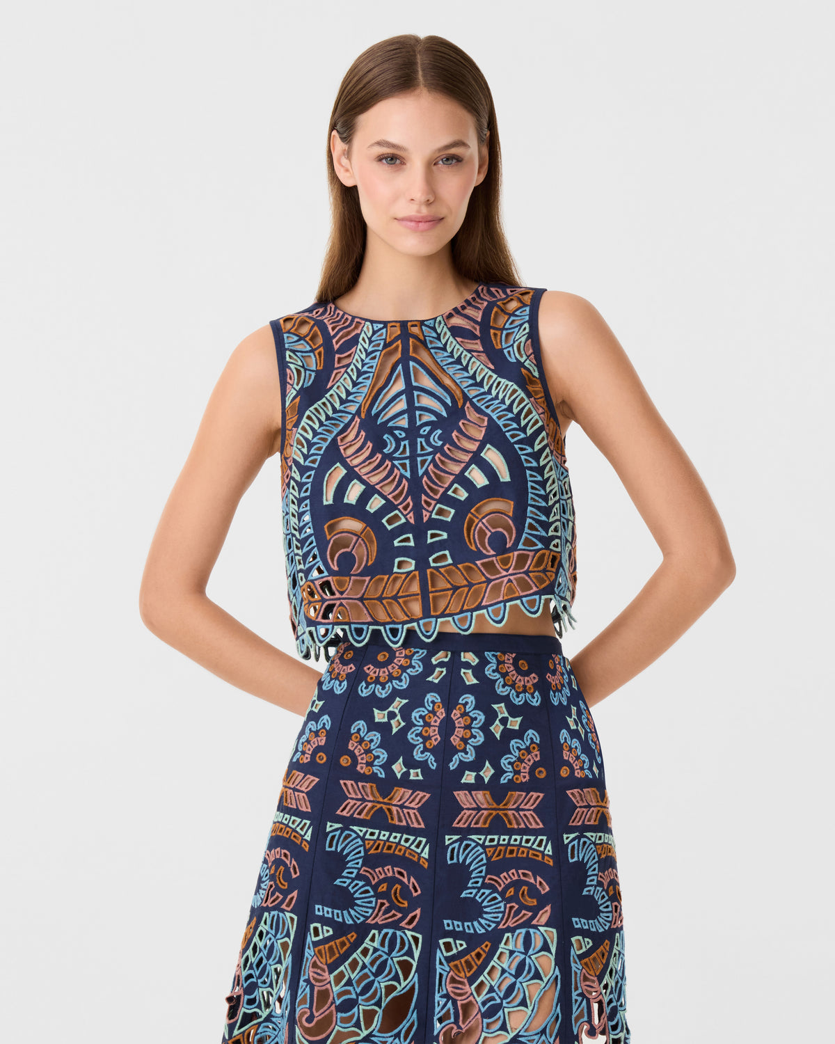 Ada Top in Brisé Cutwork