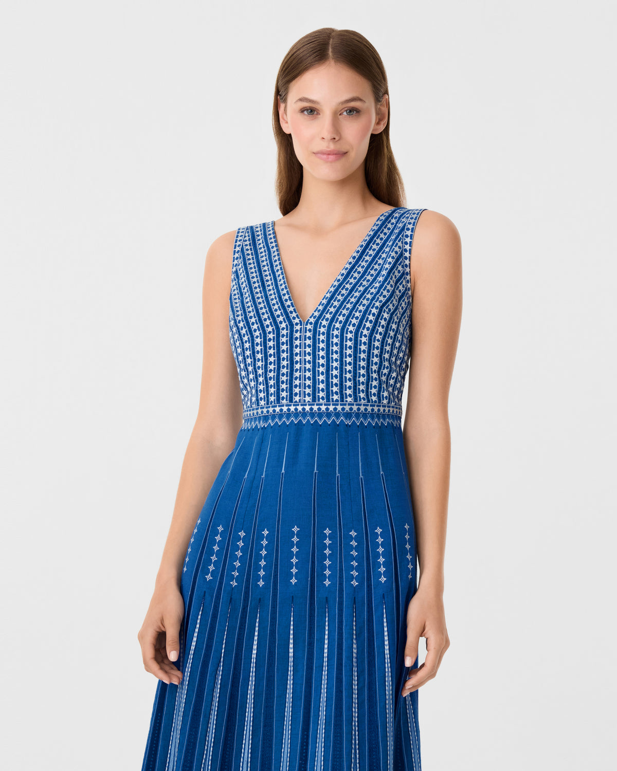 Nellie Dress with with Celestial Embroidery