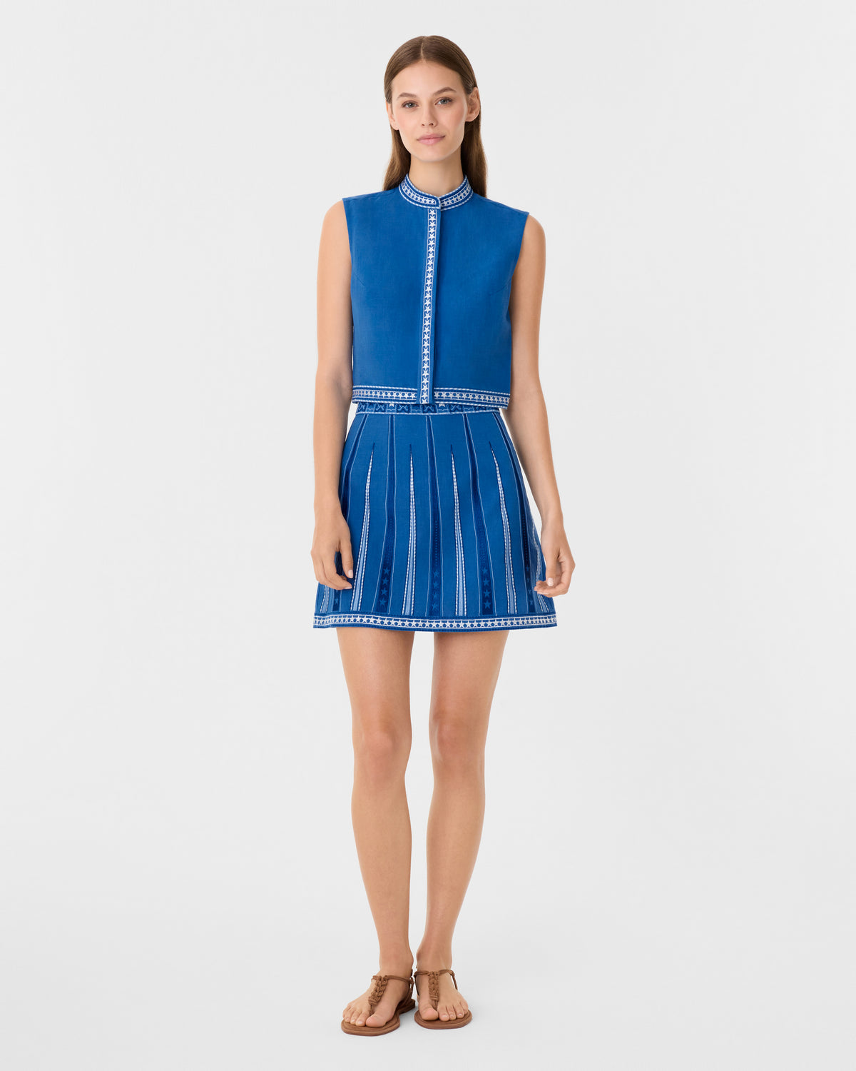 Giuliana Skirt with Celestial Embroidery