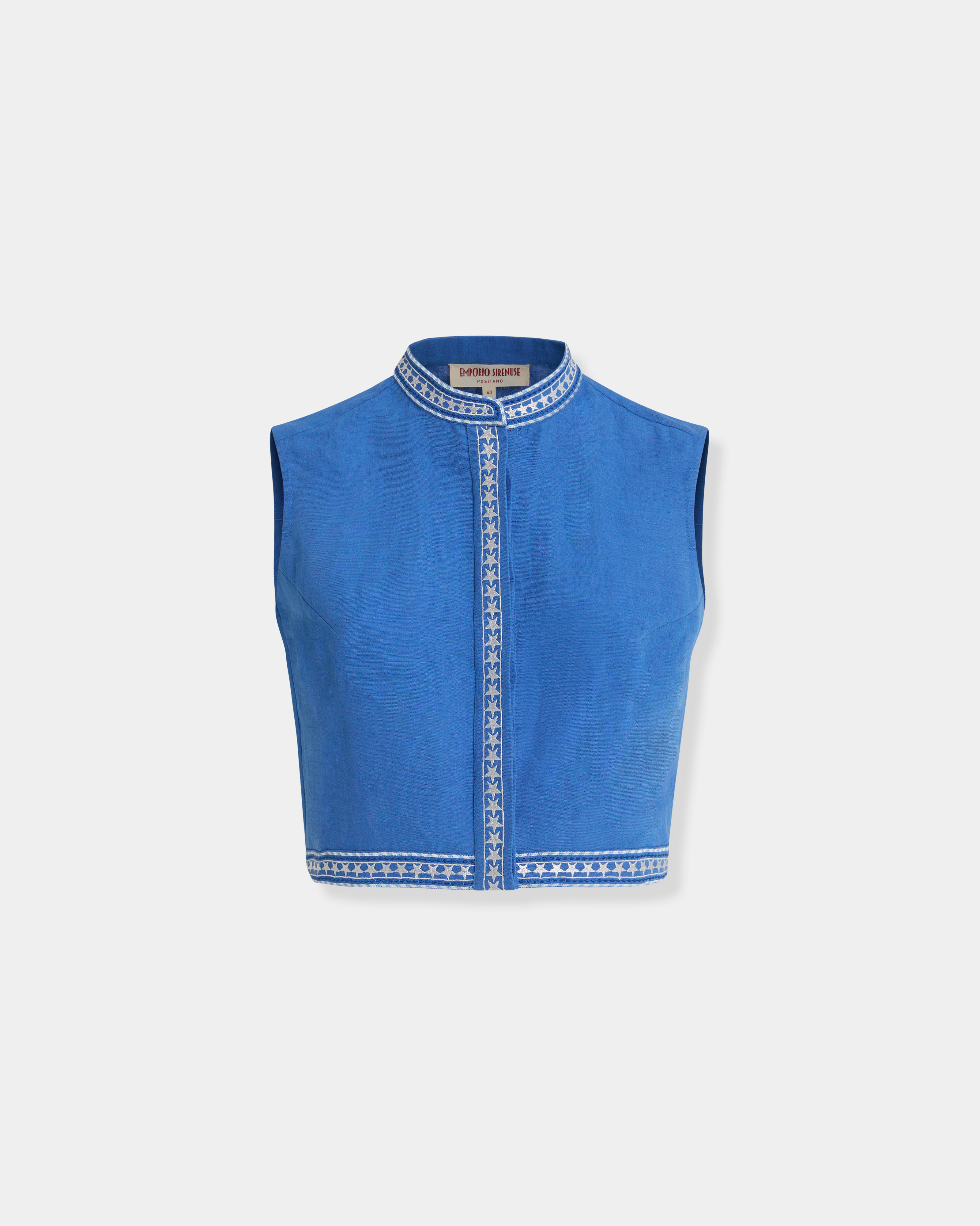 Andorra Top with Celestial Embroidery