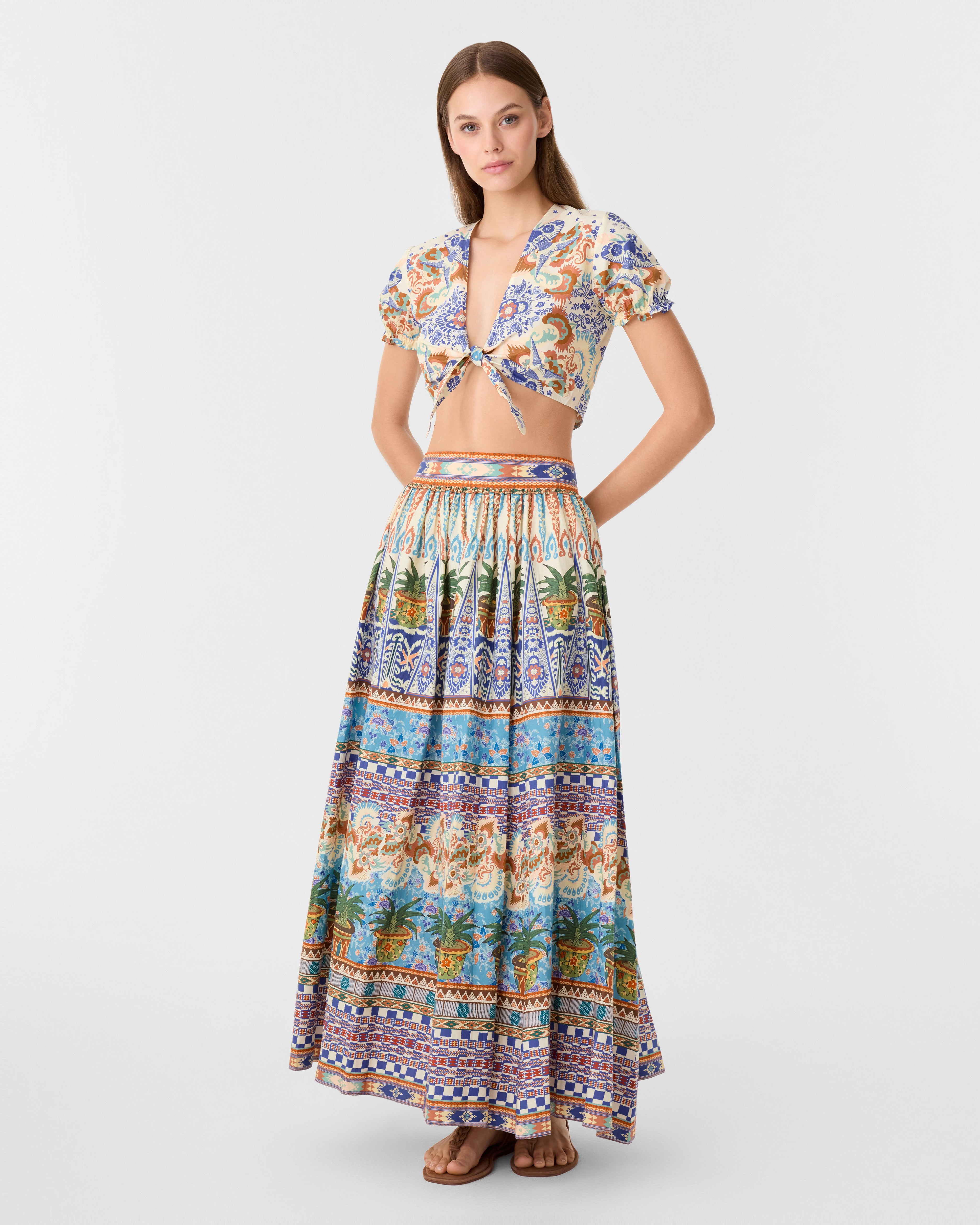 Ombretta Skirt in Chimera Print