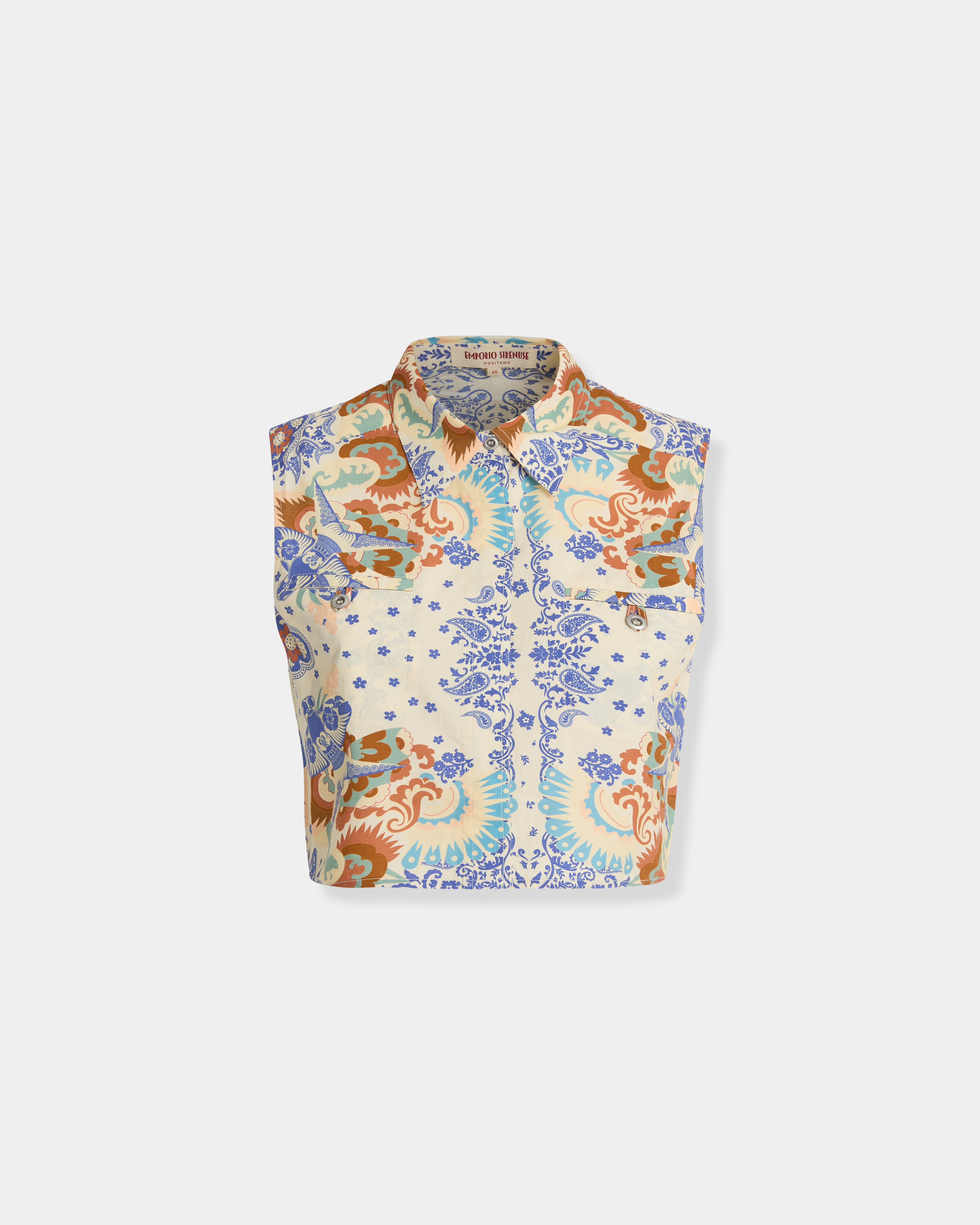 Caterina Top in Chimera Print