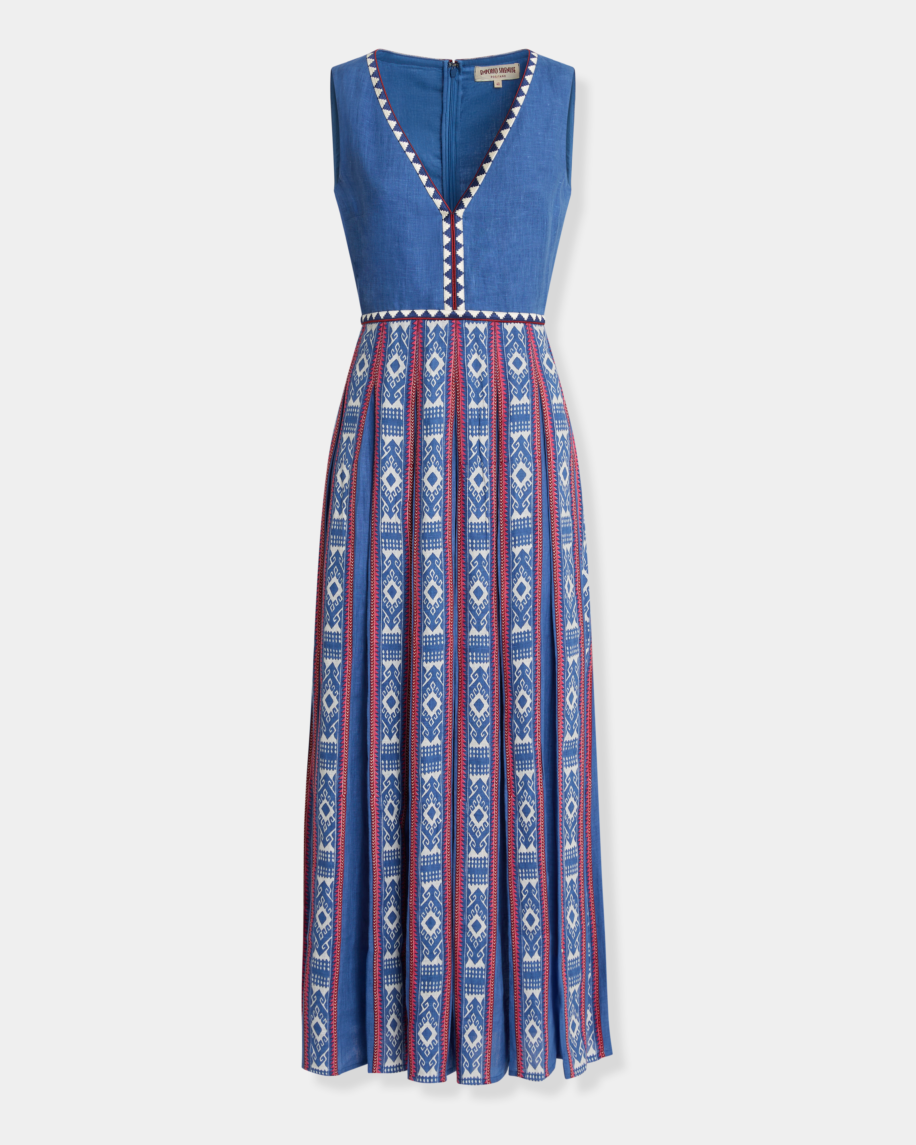 Cinzia Dress in Blue Horizon Print