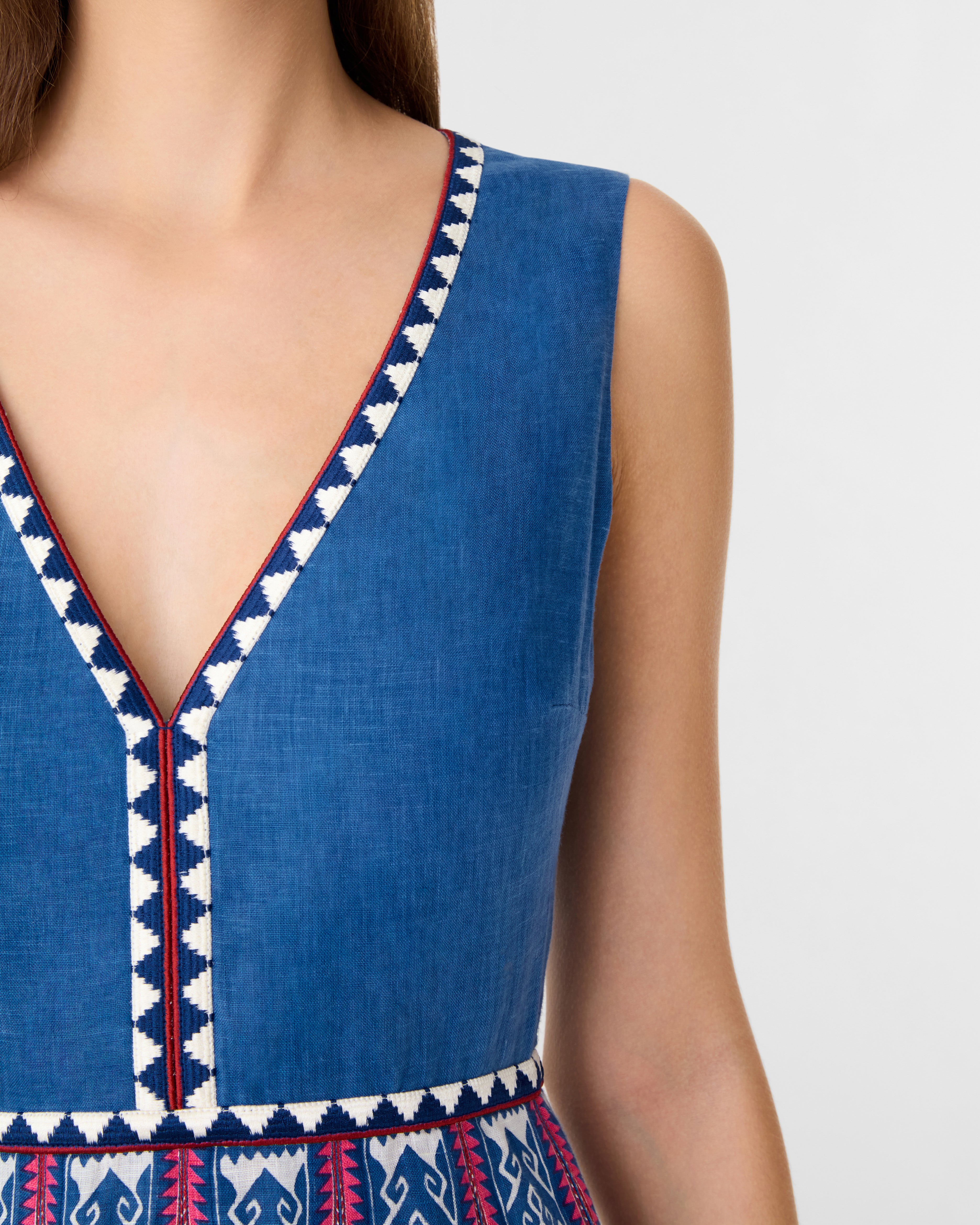 Cinzia Dress in Blue Horizon Print