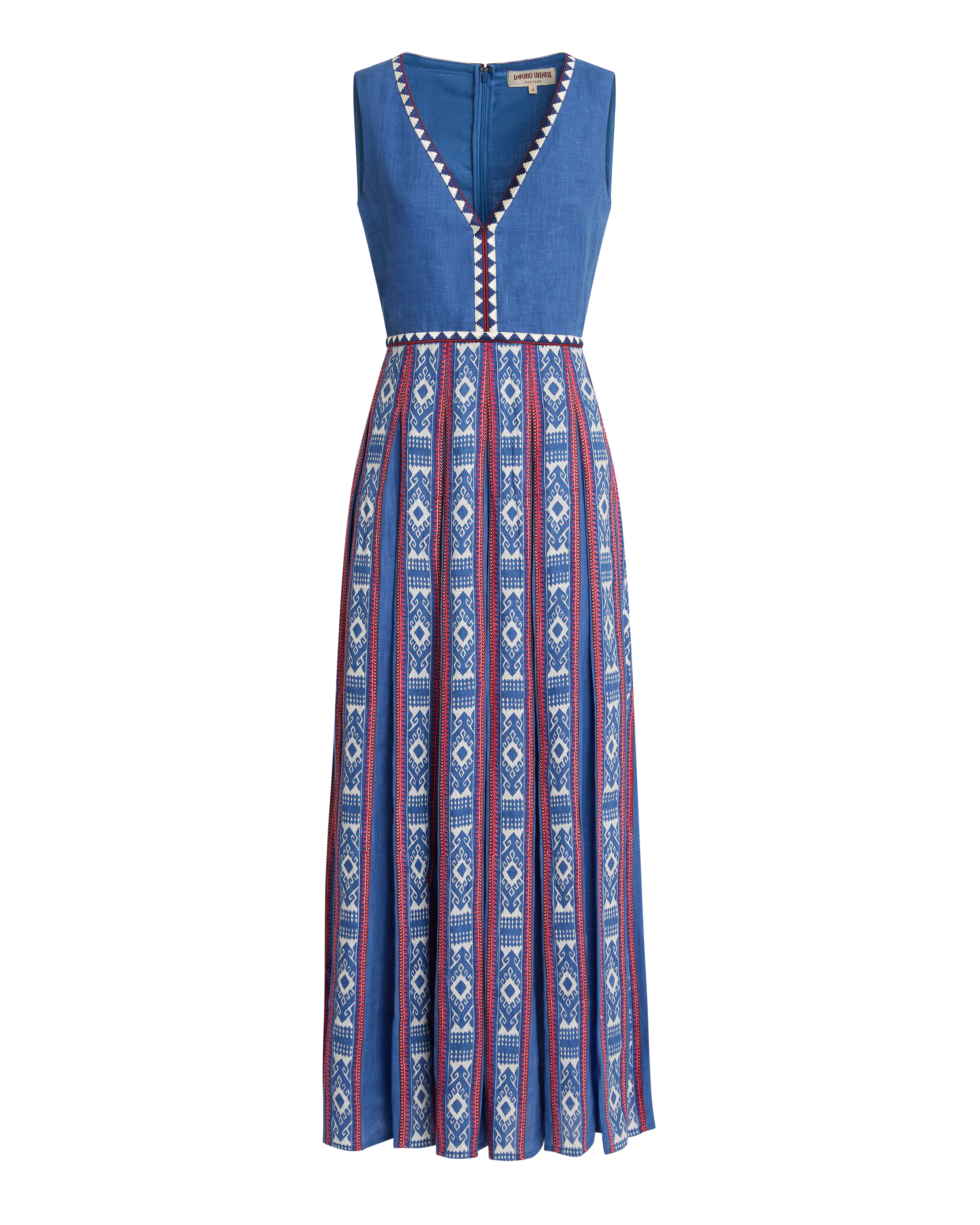 Cinzia Dress in Blue Horizon Print
