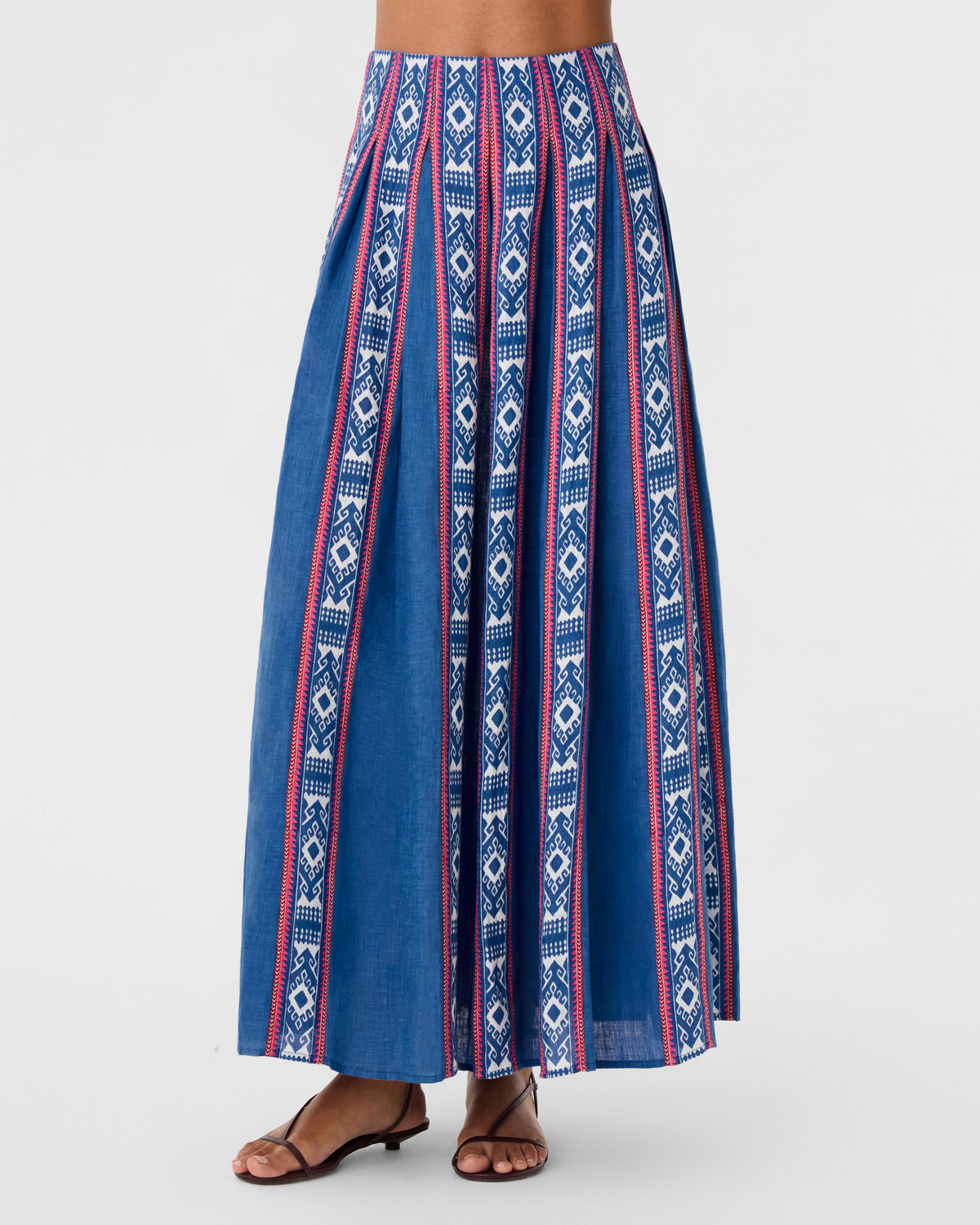 Aurelia Skirt in Blue Horizon Print