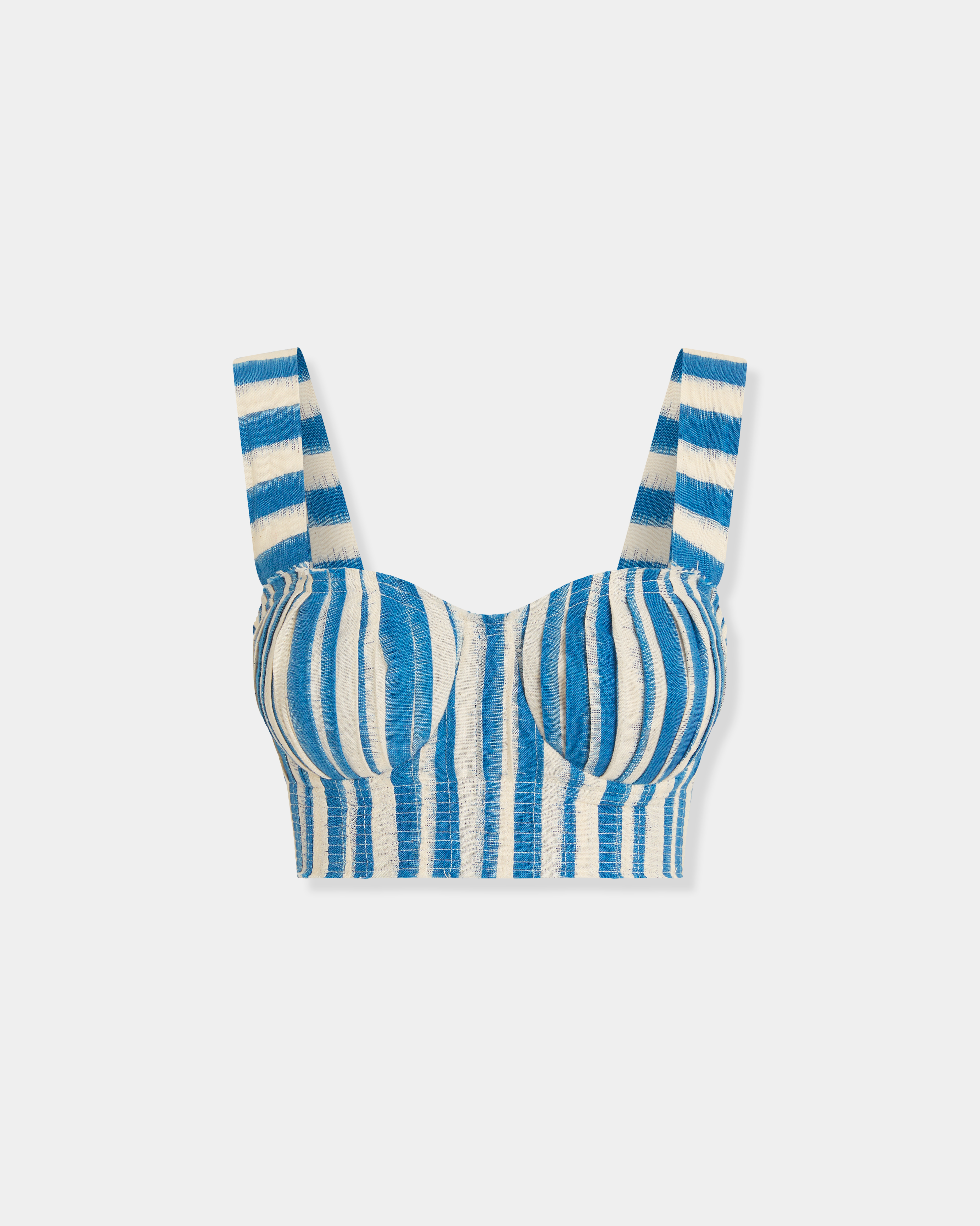 Dalia Top in Ikat Stripes