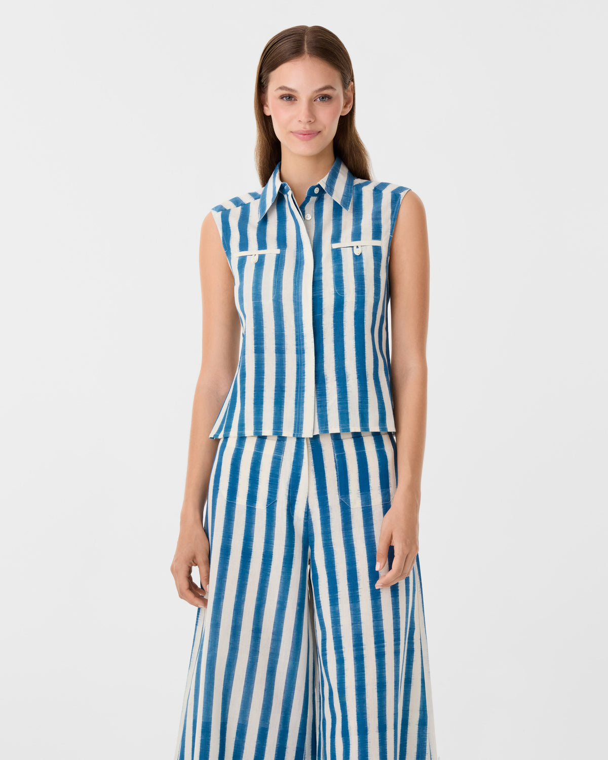 Ylenia Top in Ikat Stripes