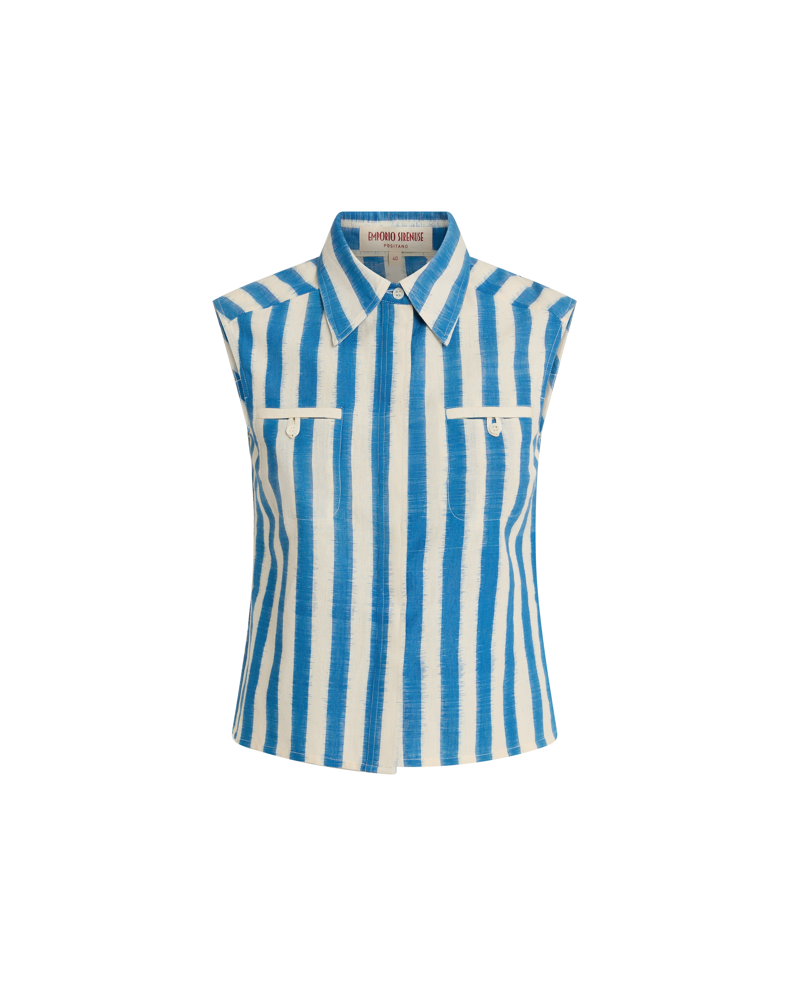 Ylenia Top in Ikat Stripes