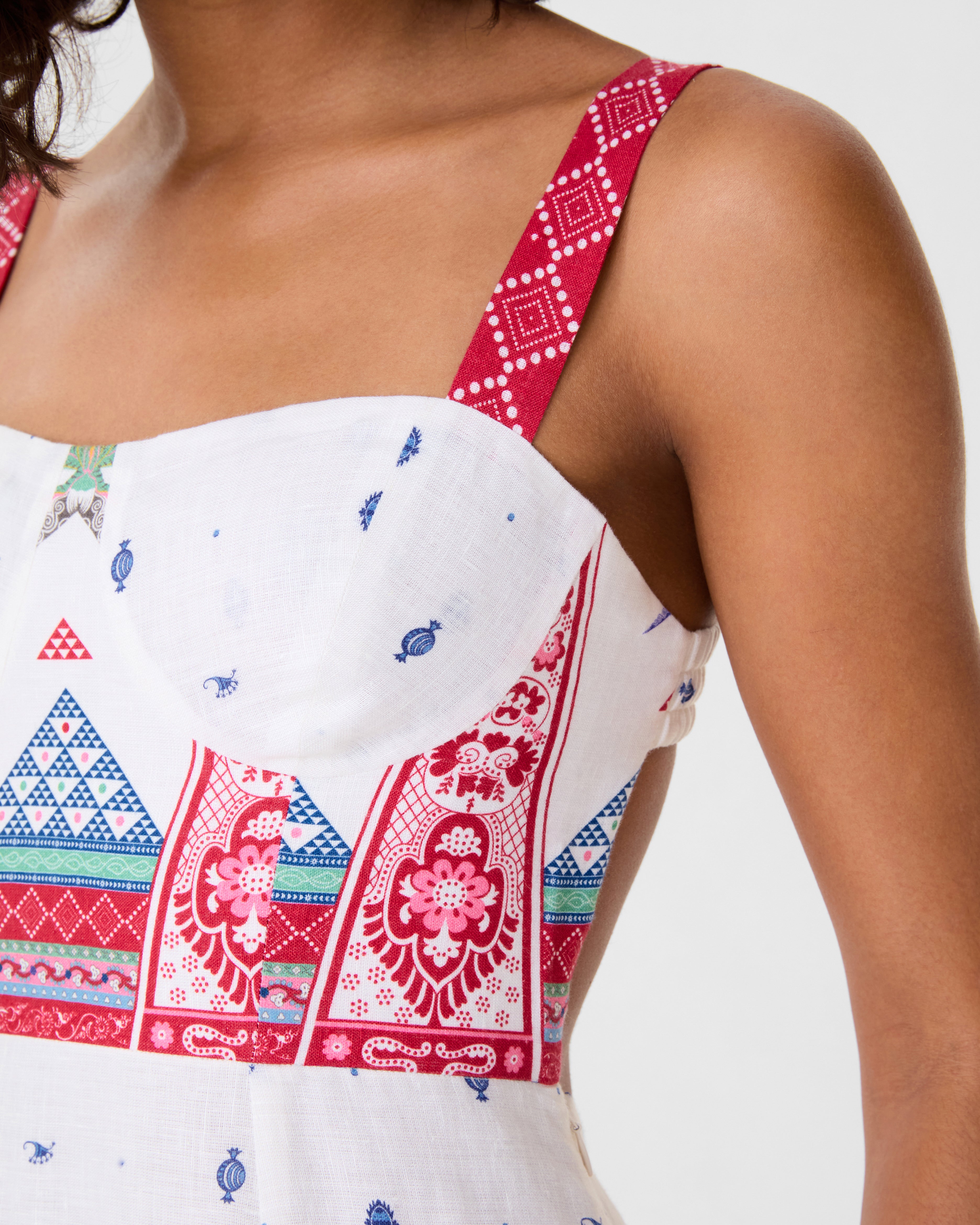 Azzurra Dress in Kites Print