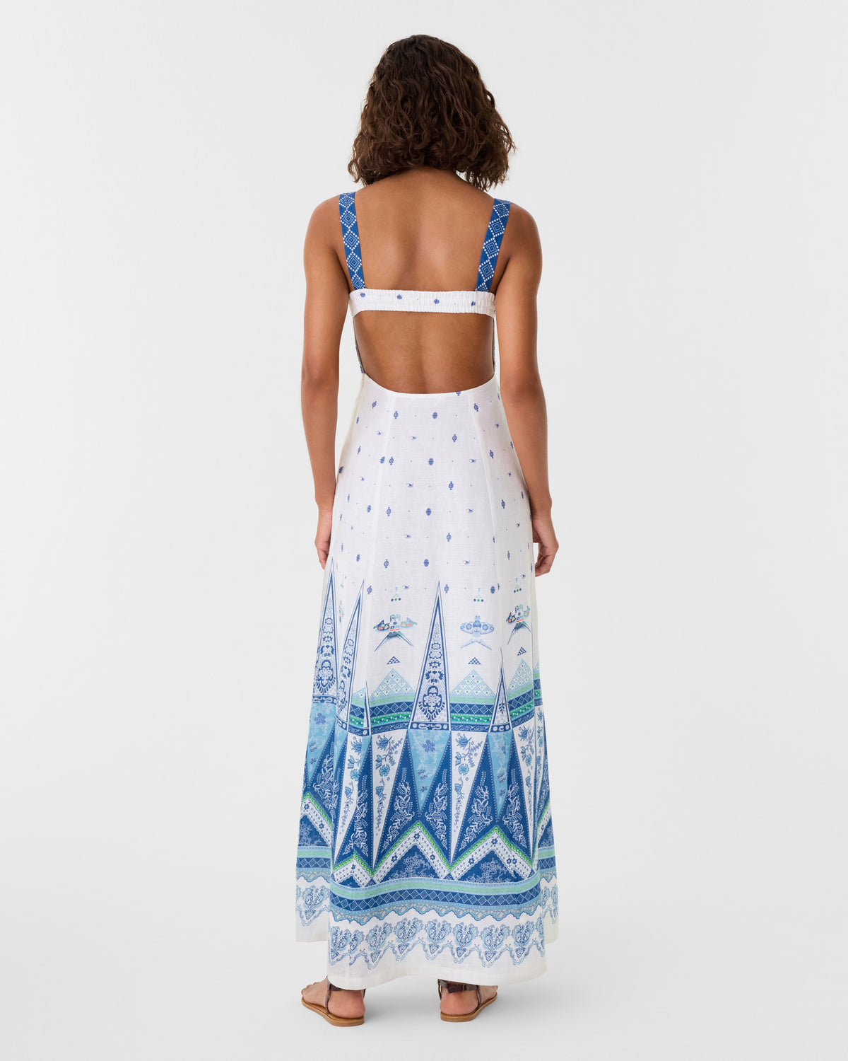 Azzurra Dress in Kites Print