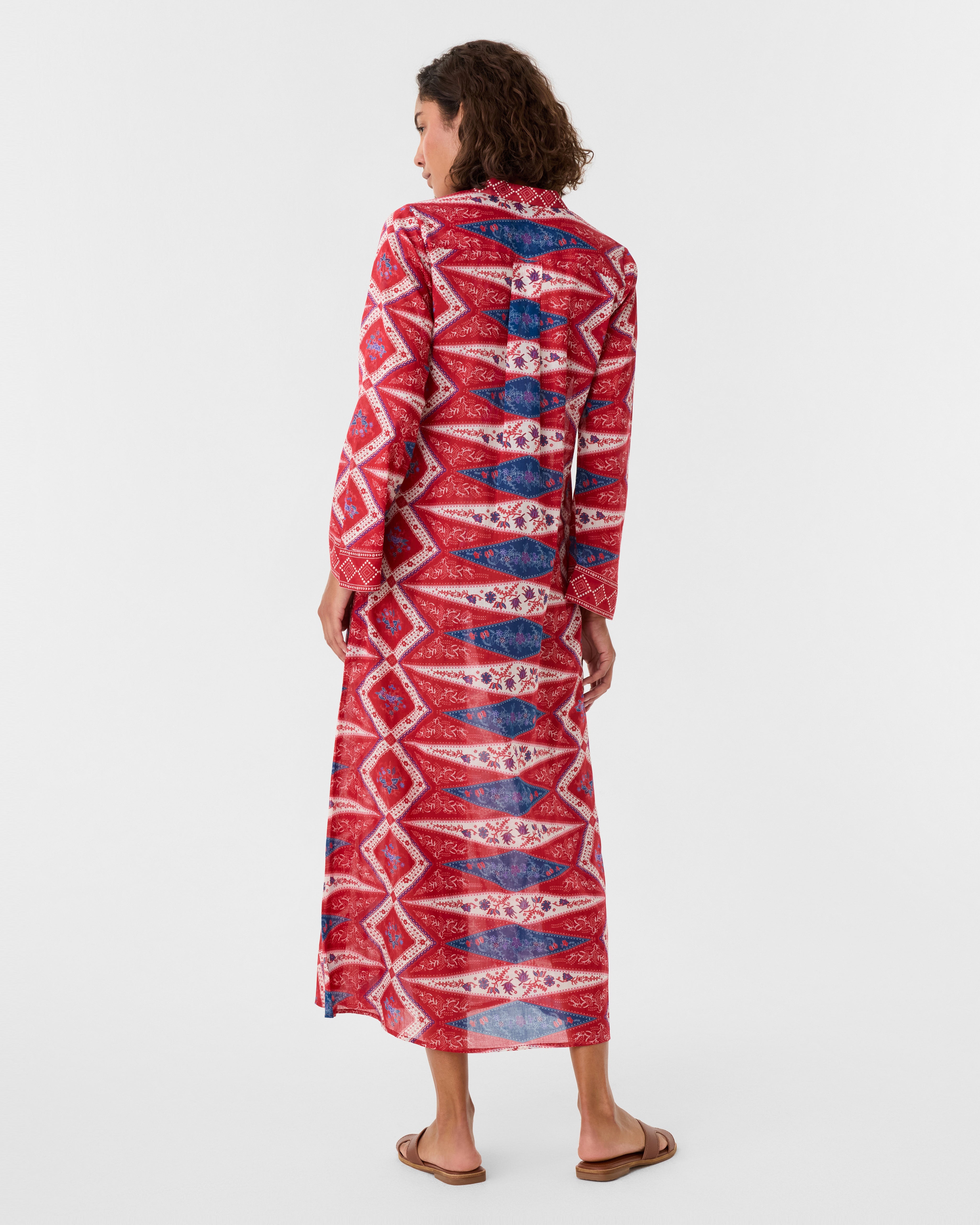 Jenna Caftan in Kites Print
