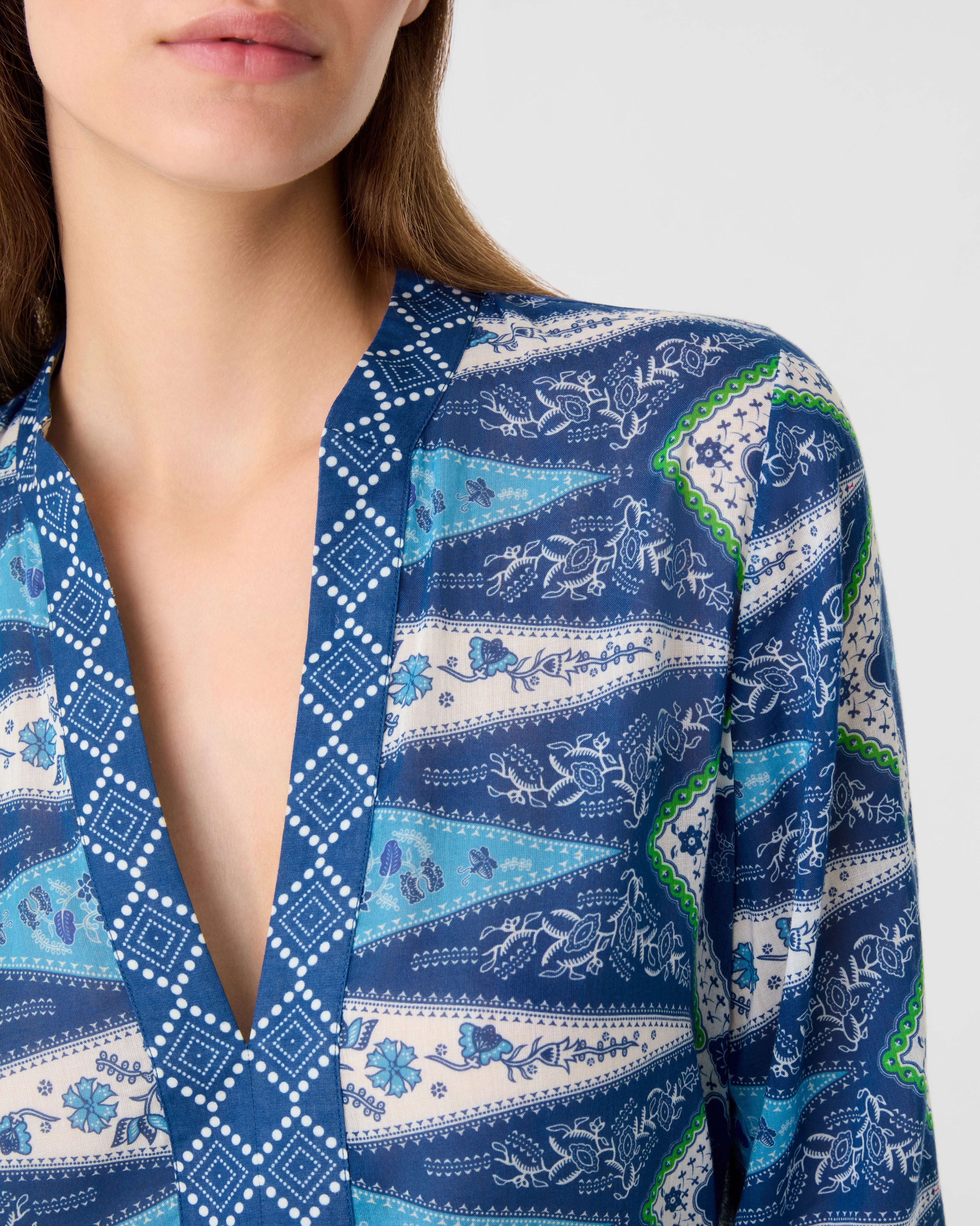 Jenna Caftan in Kites Print