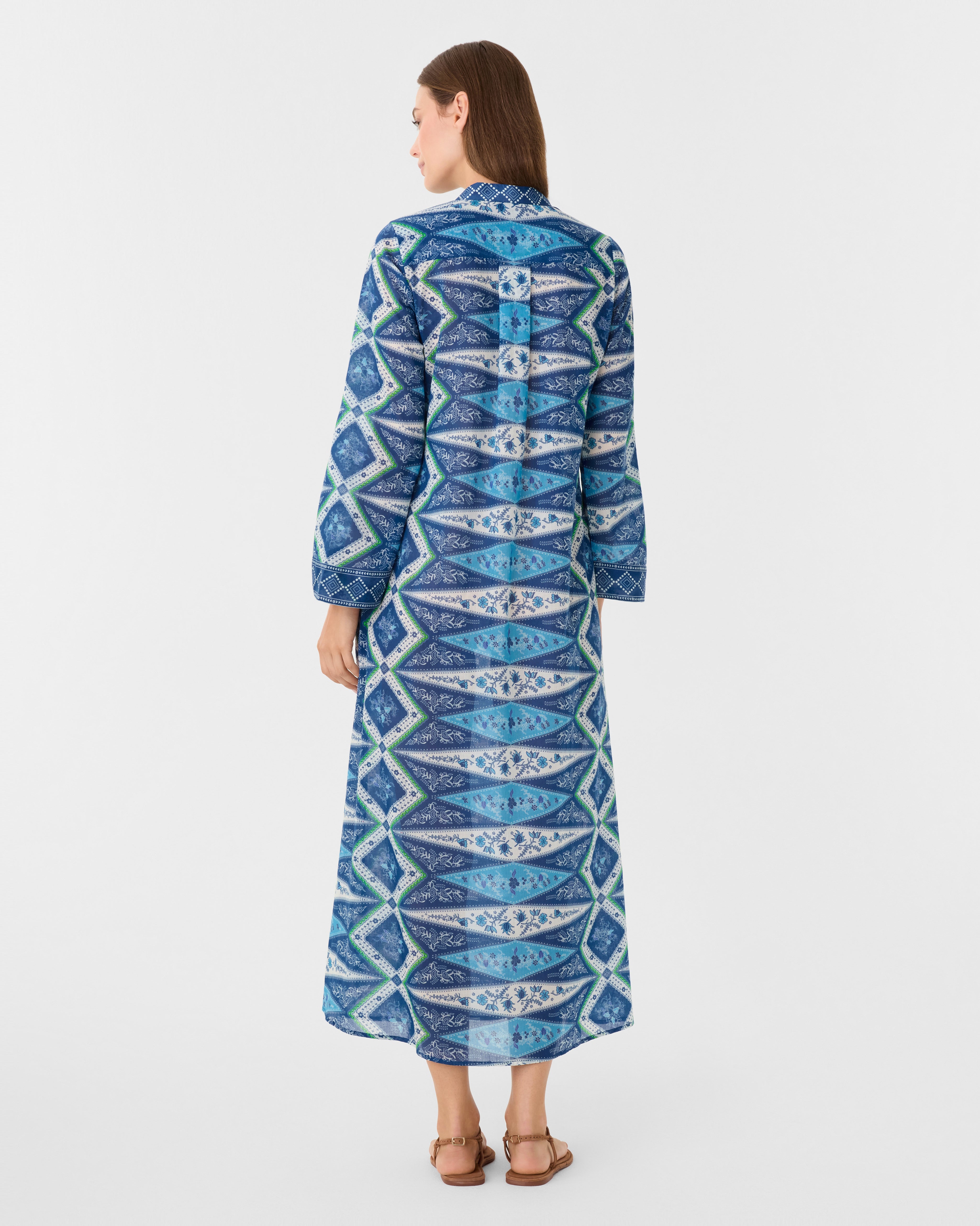 Jenna Caftan in Kites Print