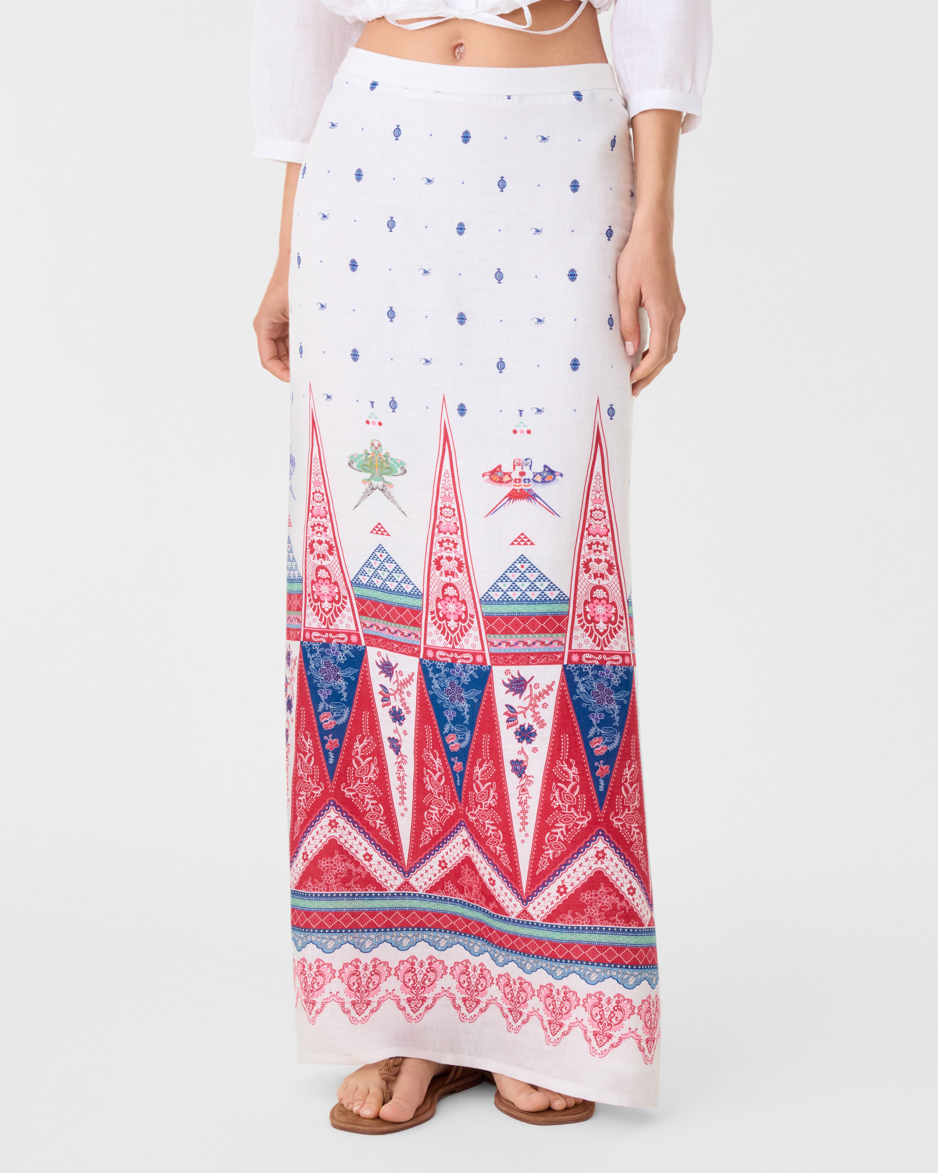Laurelle Skirt in Kites Print