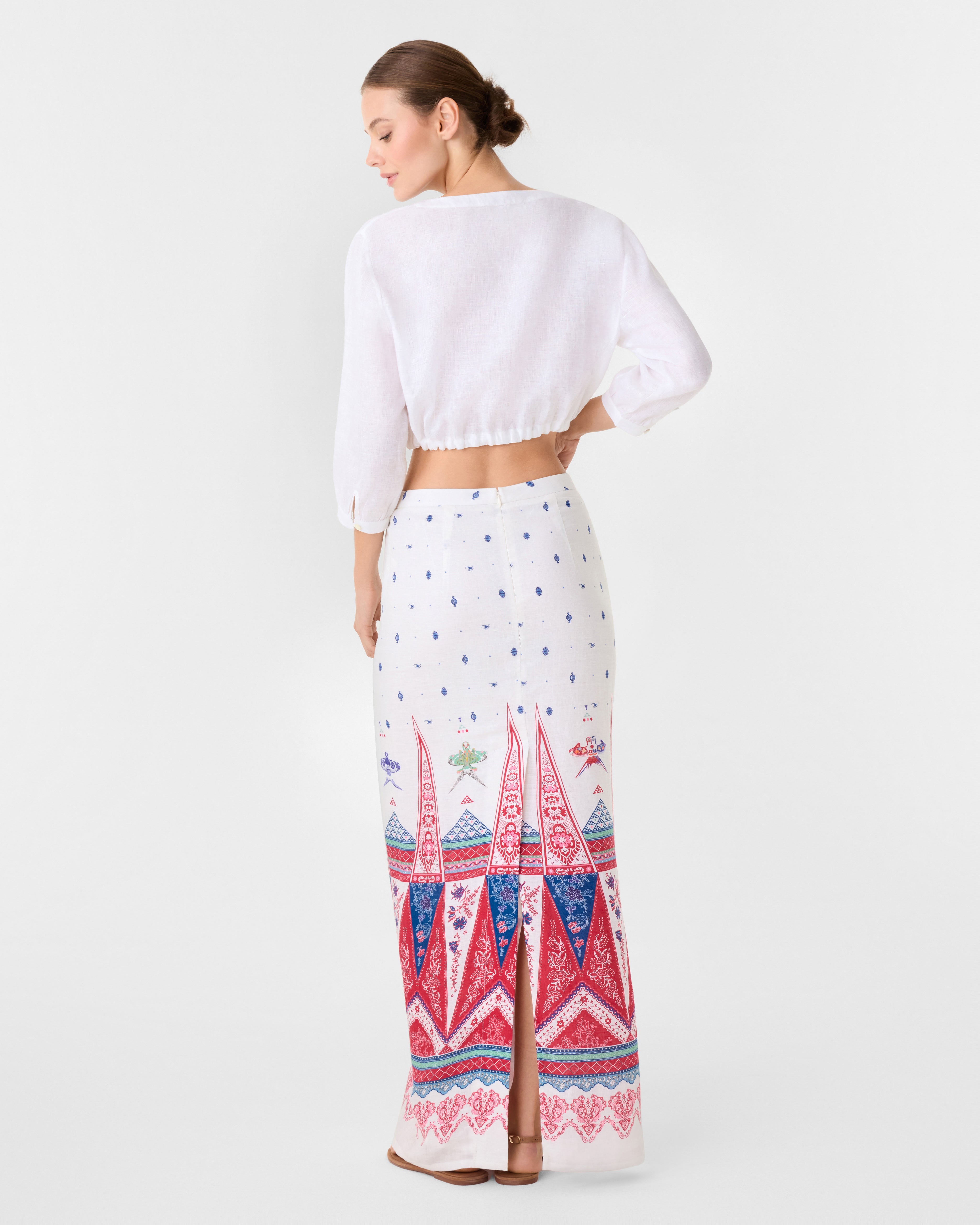 Laurelle Skirt in Kites Print