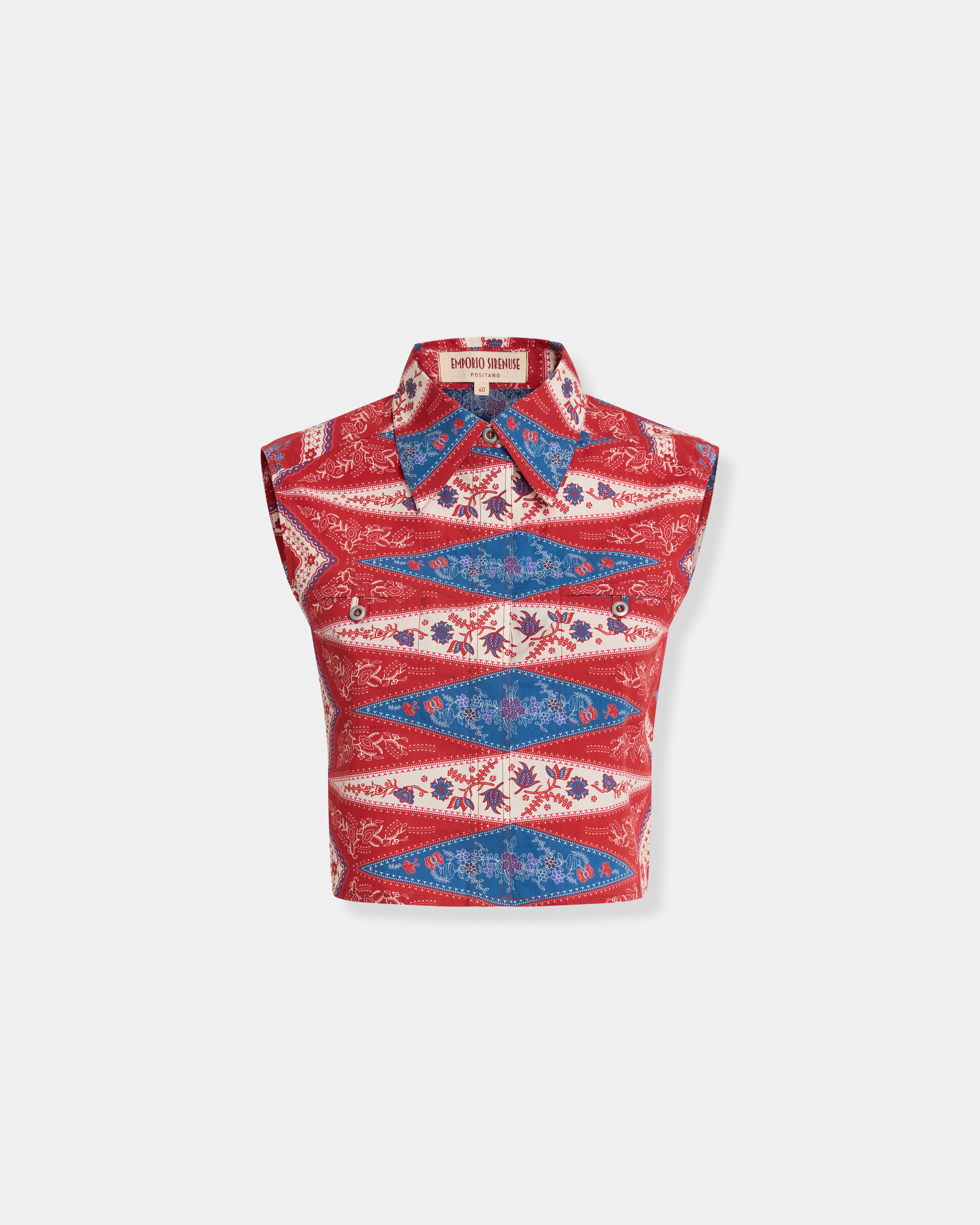 Caterina Top in Kites Print