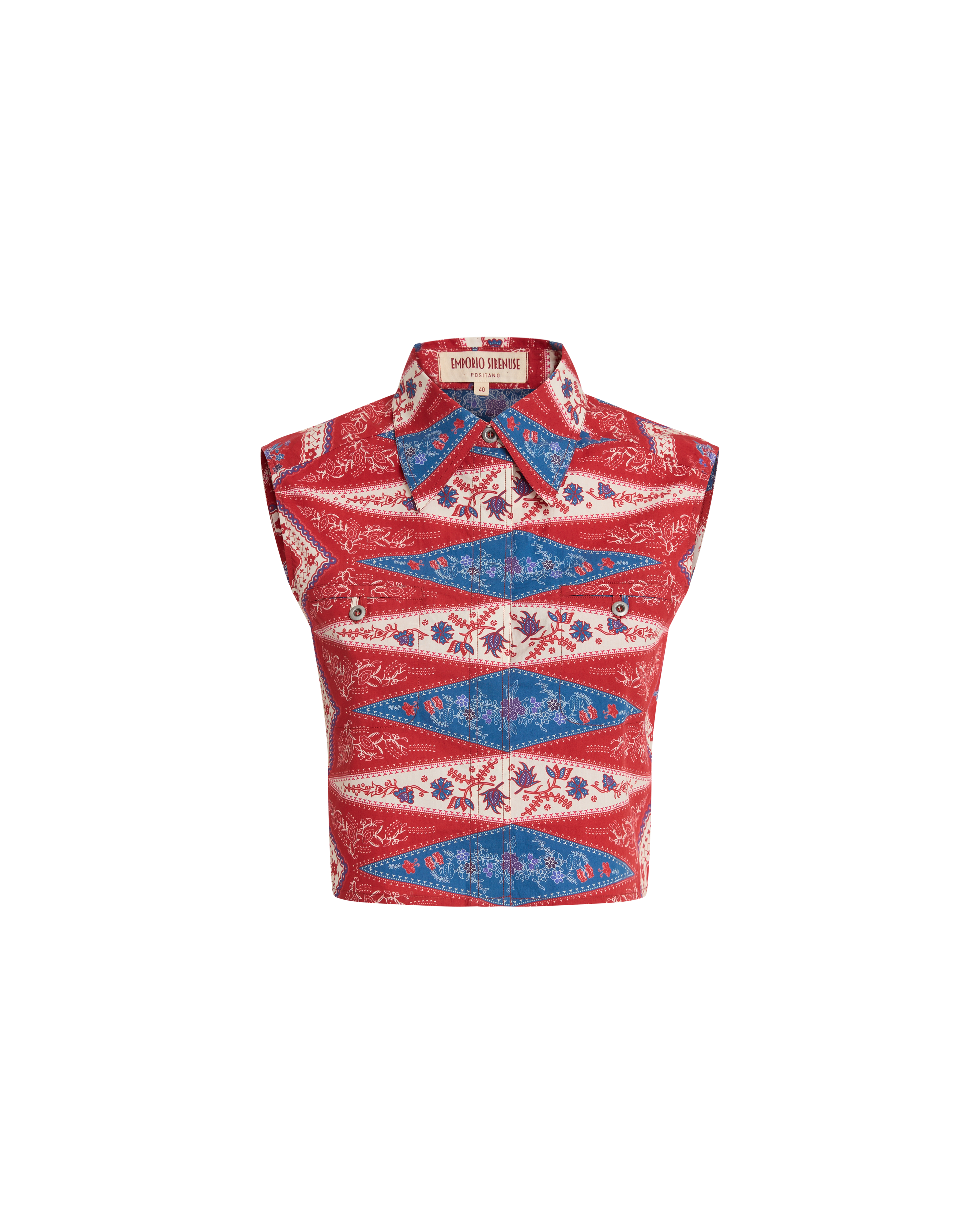 Caterina Top in Kites Print