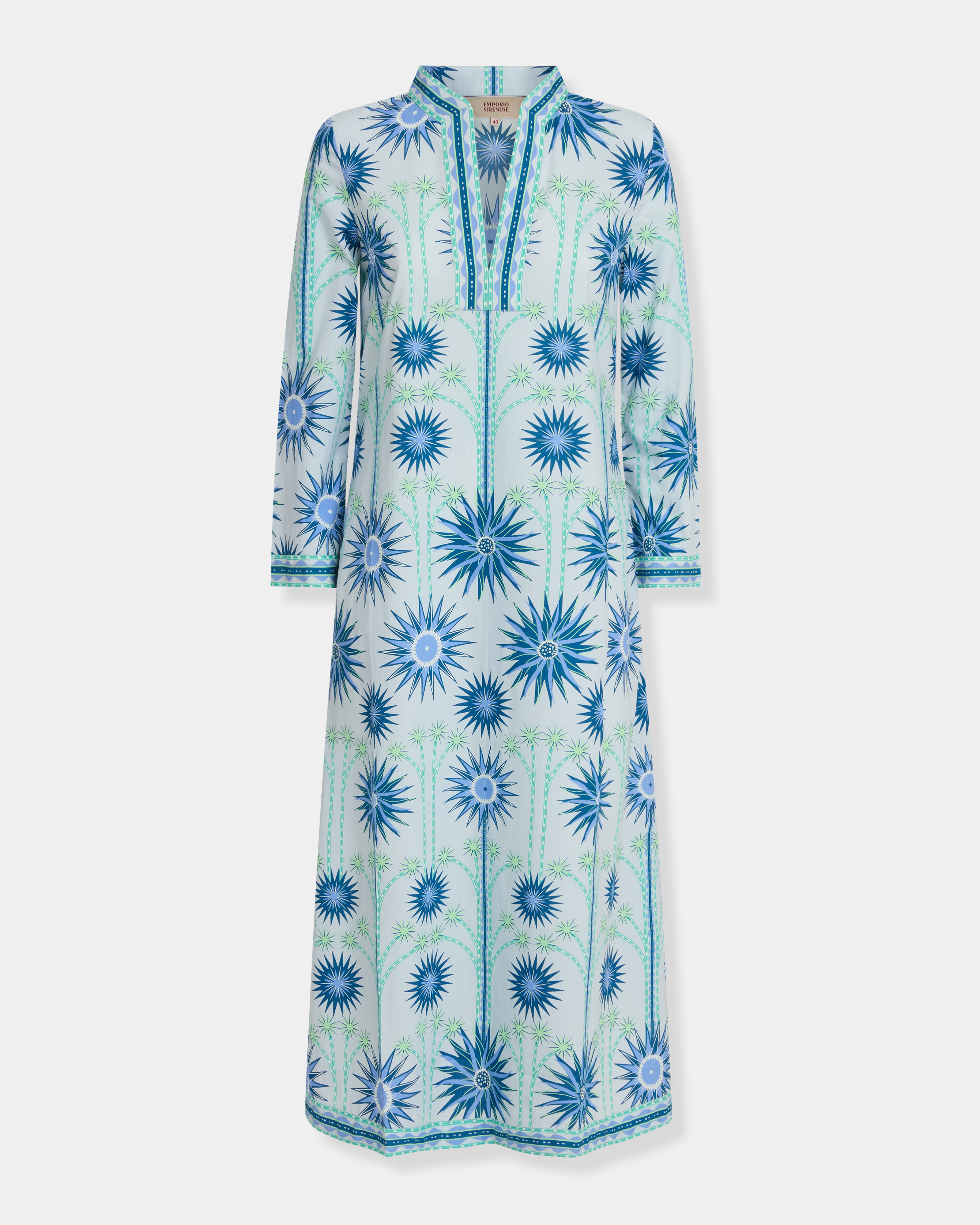 Giada Caftan in Sea U Print
