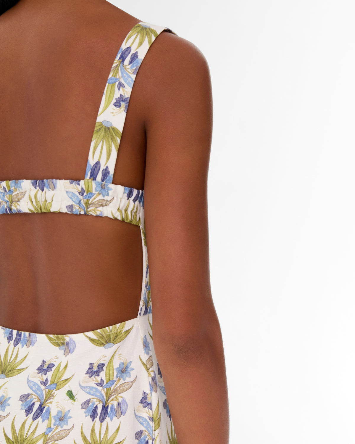 Azzurra Dress in Celestine Flower Print