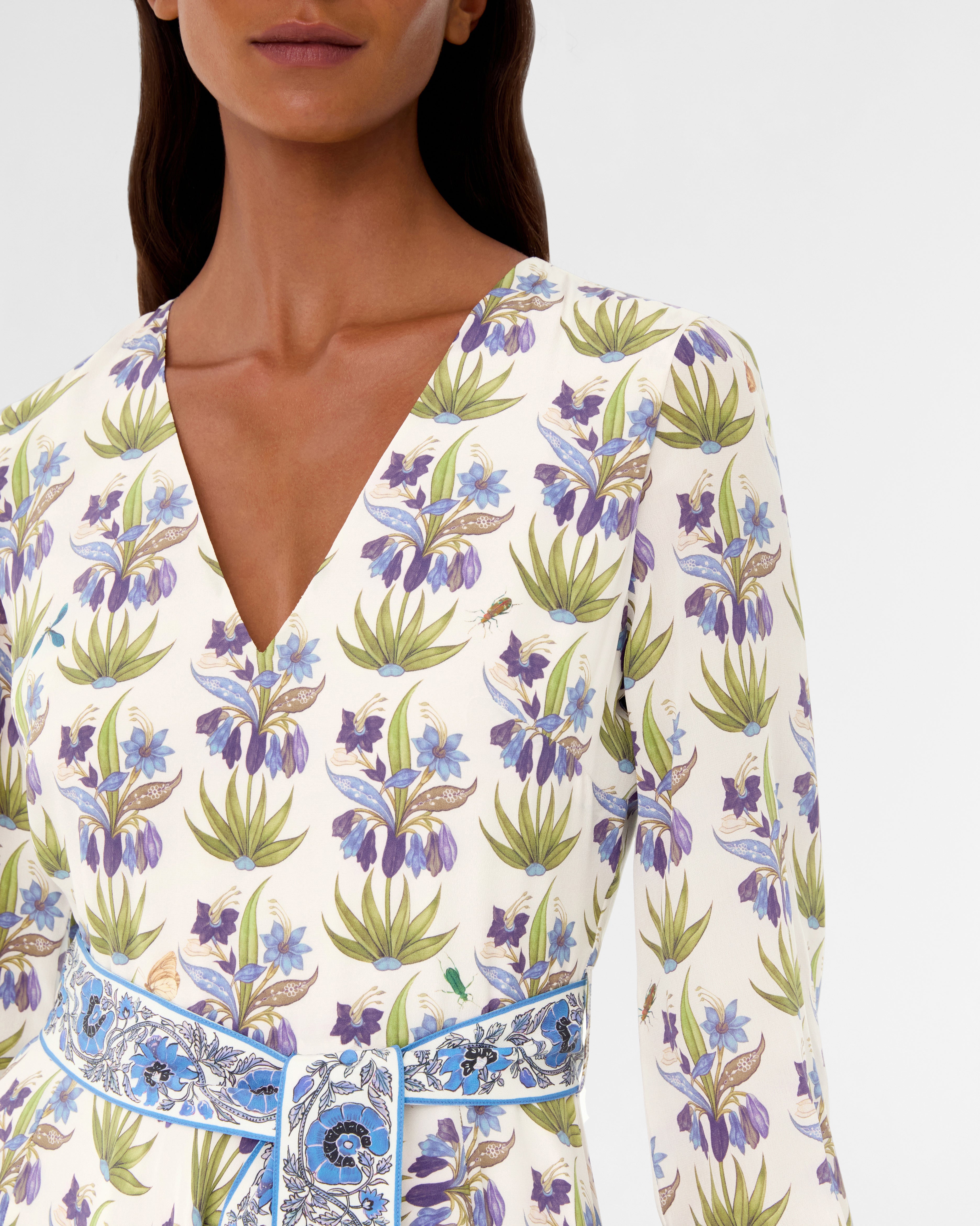 Citra Dress in Celestine Flower Print