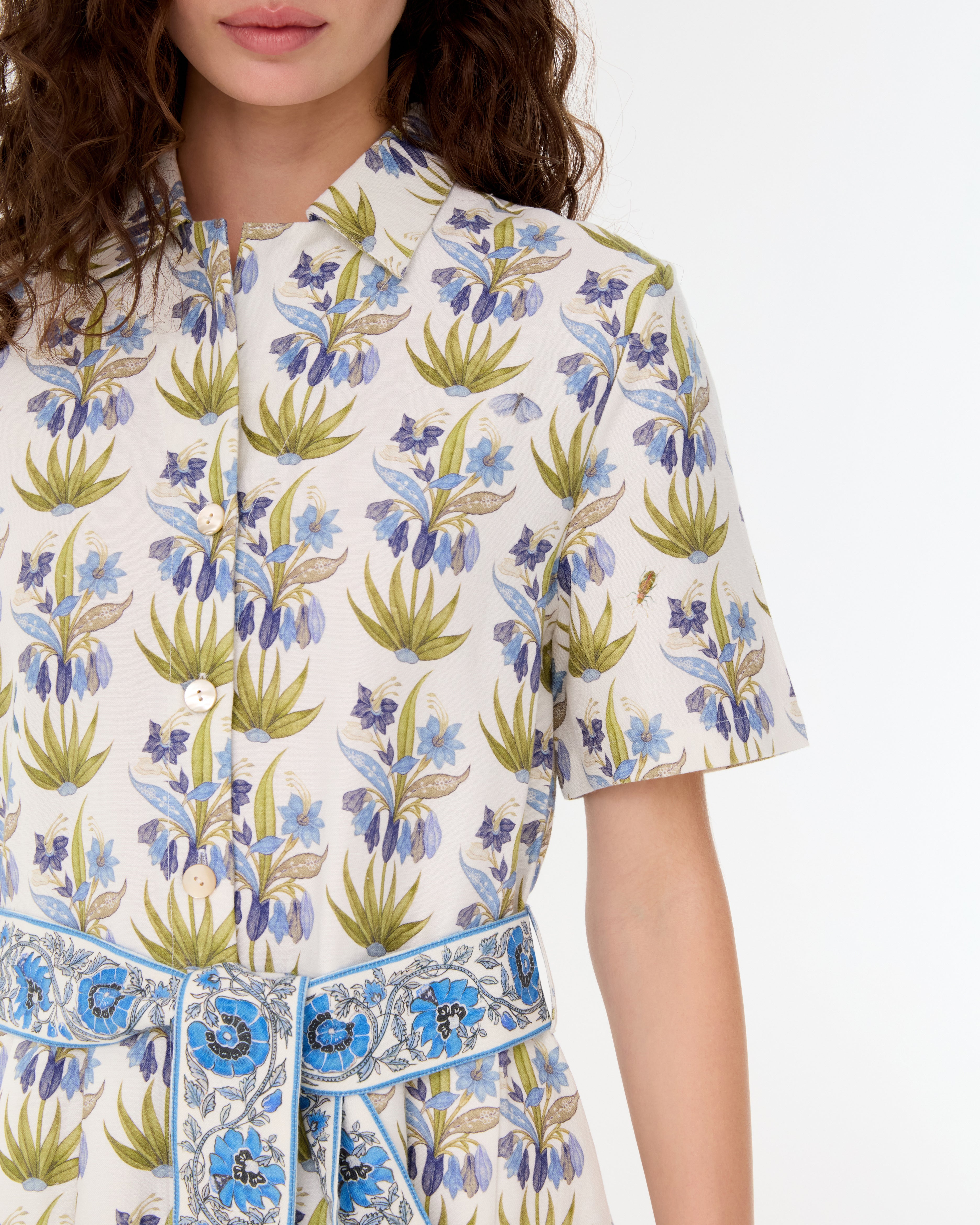 Claudia Dress in Celestine Flower Print