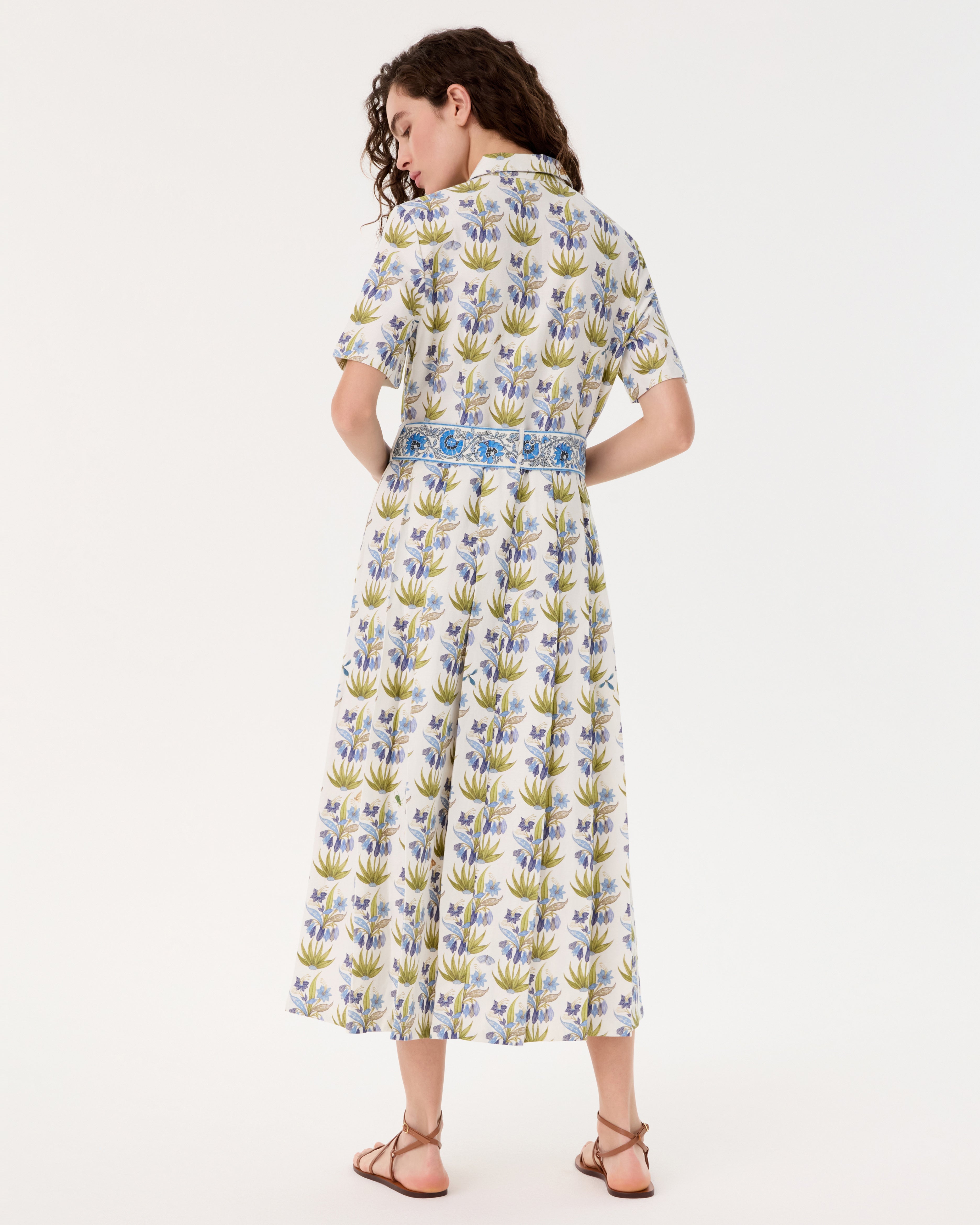 Claudia Dress in Celestine Flower Print