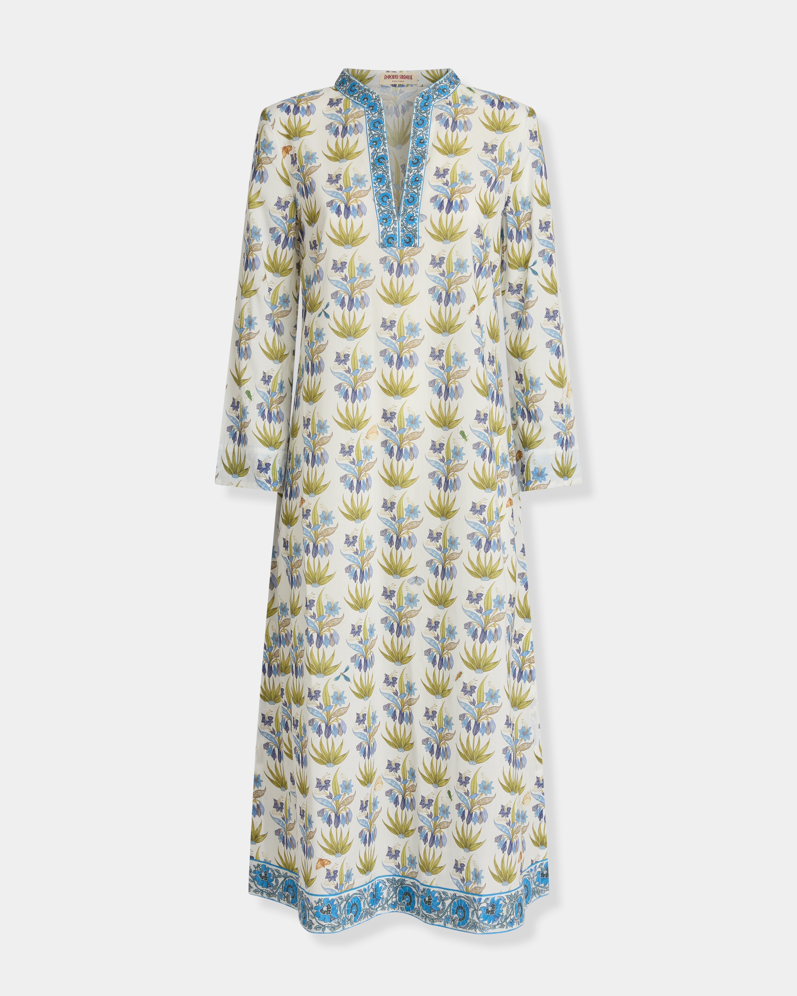 Giada Caftan in Celestine Flower Print