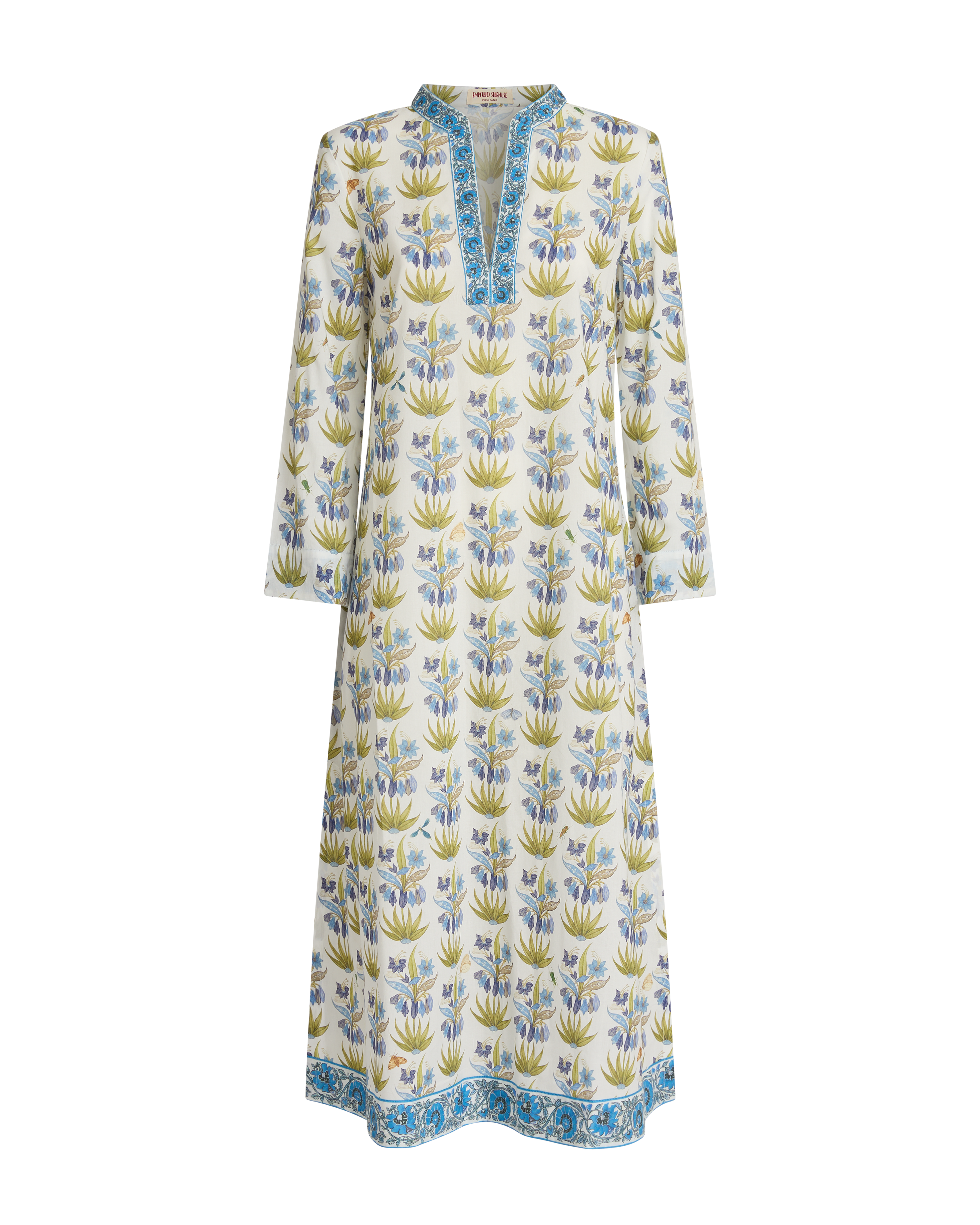 Giada Caftan in Celestine Flower Print