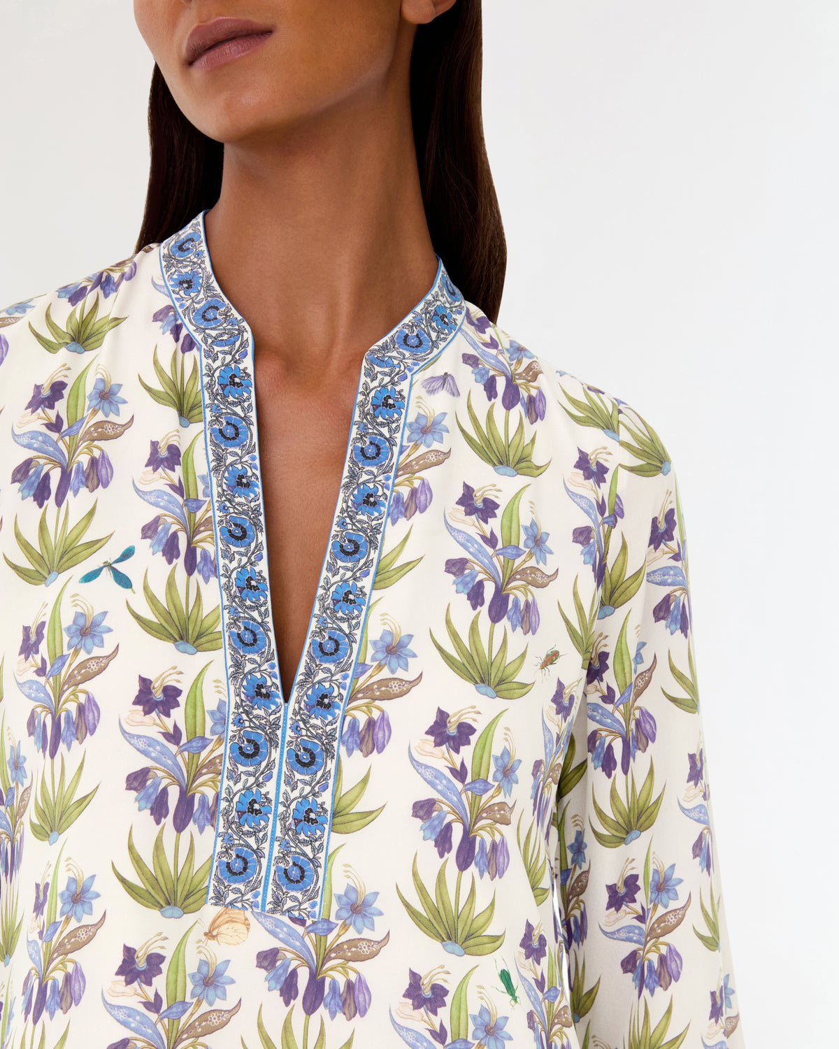 Jenna Caftan in Celestine Flower Print