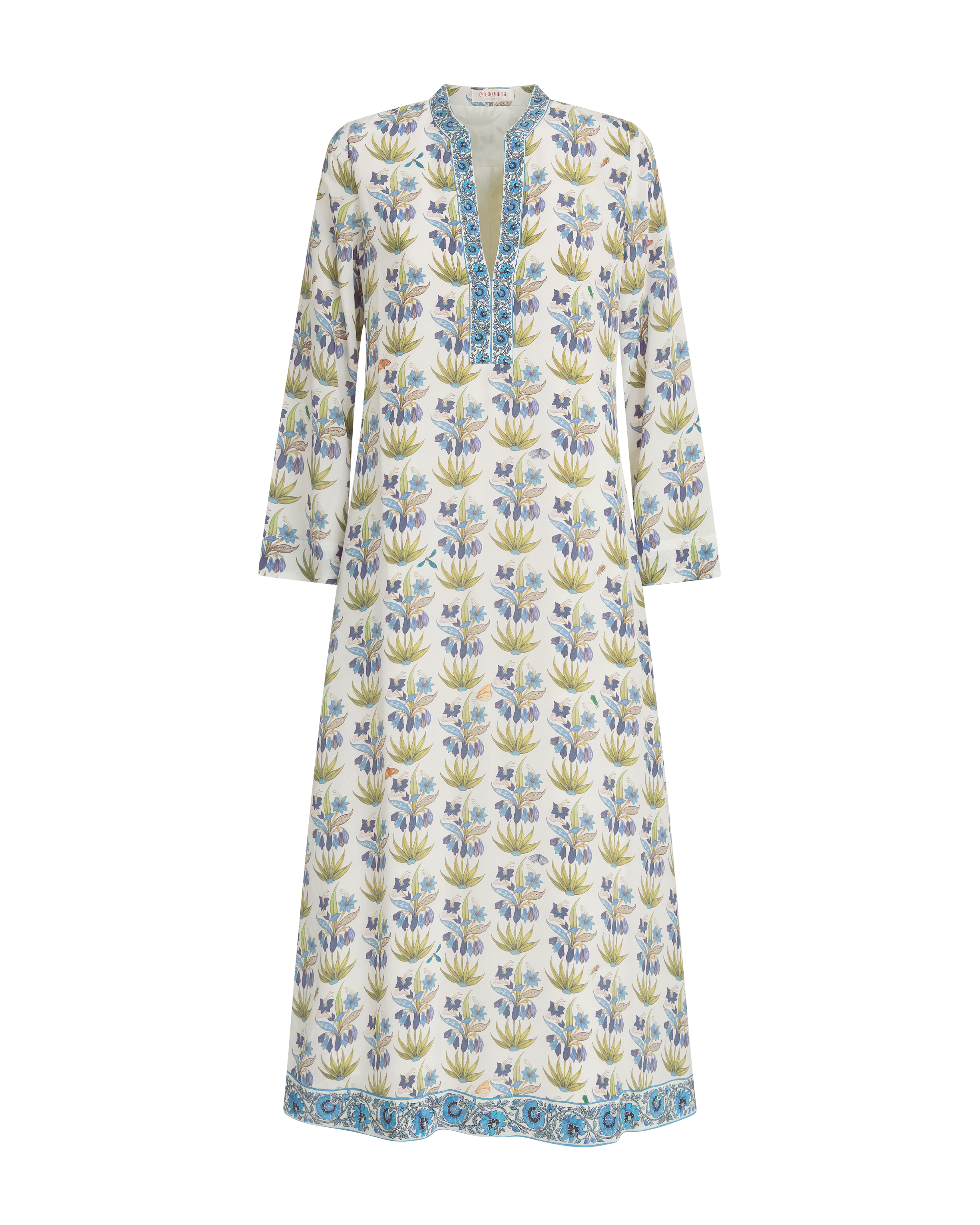 Jenna Caftan in Celestine Flower Print