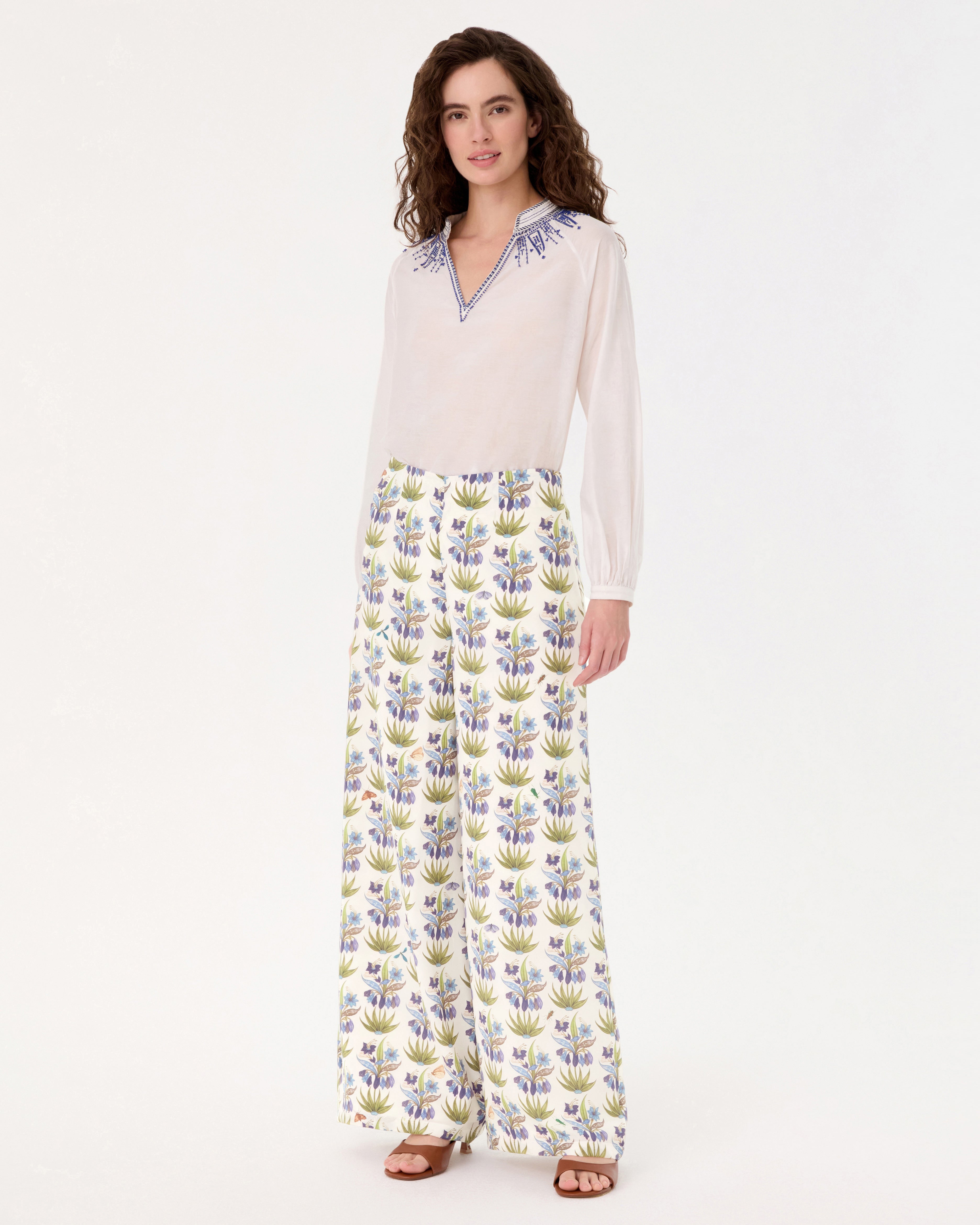 Stephan Trousers in Celestine Flower Print